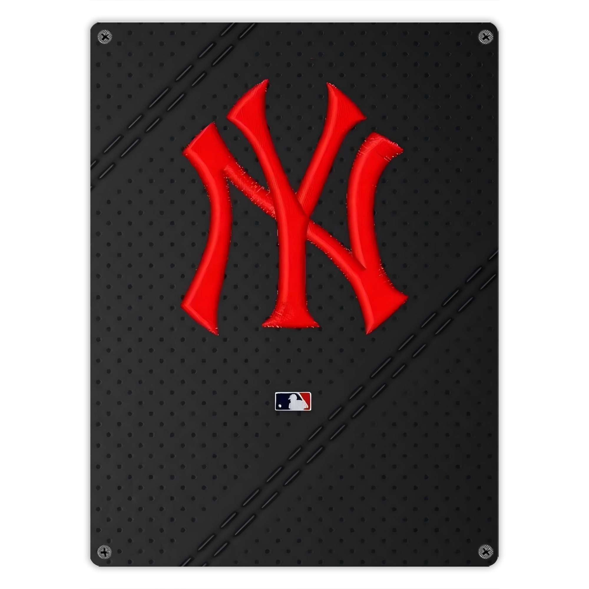 New York Yankees 121 Vintage Metal Tin Sign 12x16inch – Retro Wall Art Decor For Home, Bar, Kitchen, Bedroom, Office – Durable Iron Sheet Poster, Easy To Hang, Full-Color Printing