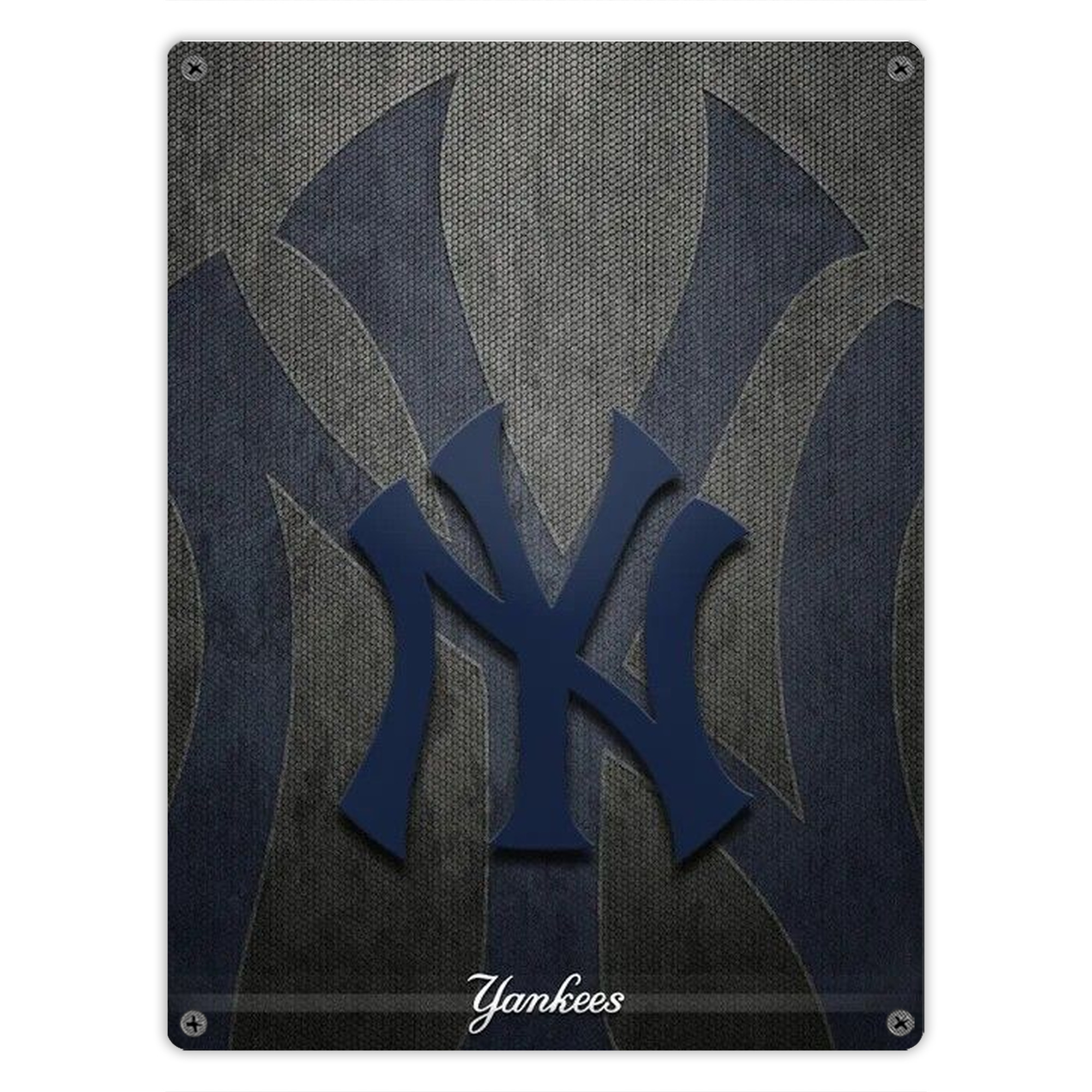 New York Yankees 153 Vintage Metal Tin Sign 12x16inch – Retro Wall Art Decor For Home, Bar, Kitchen, Bedroom, Office – Durable Iron Sheet Poster, Easy To Hang, Full-Color Printing