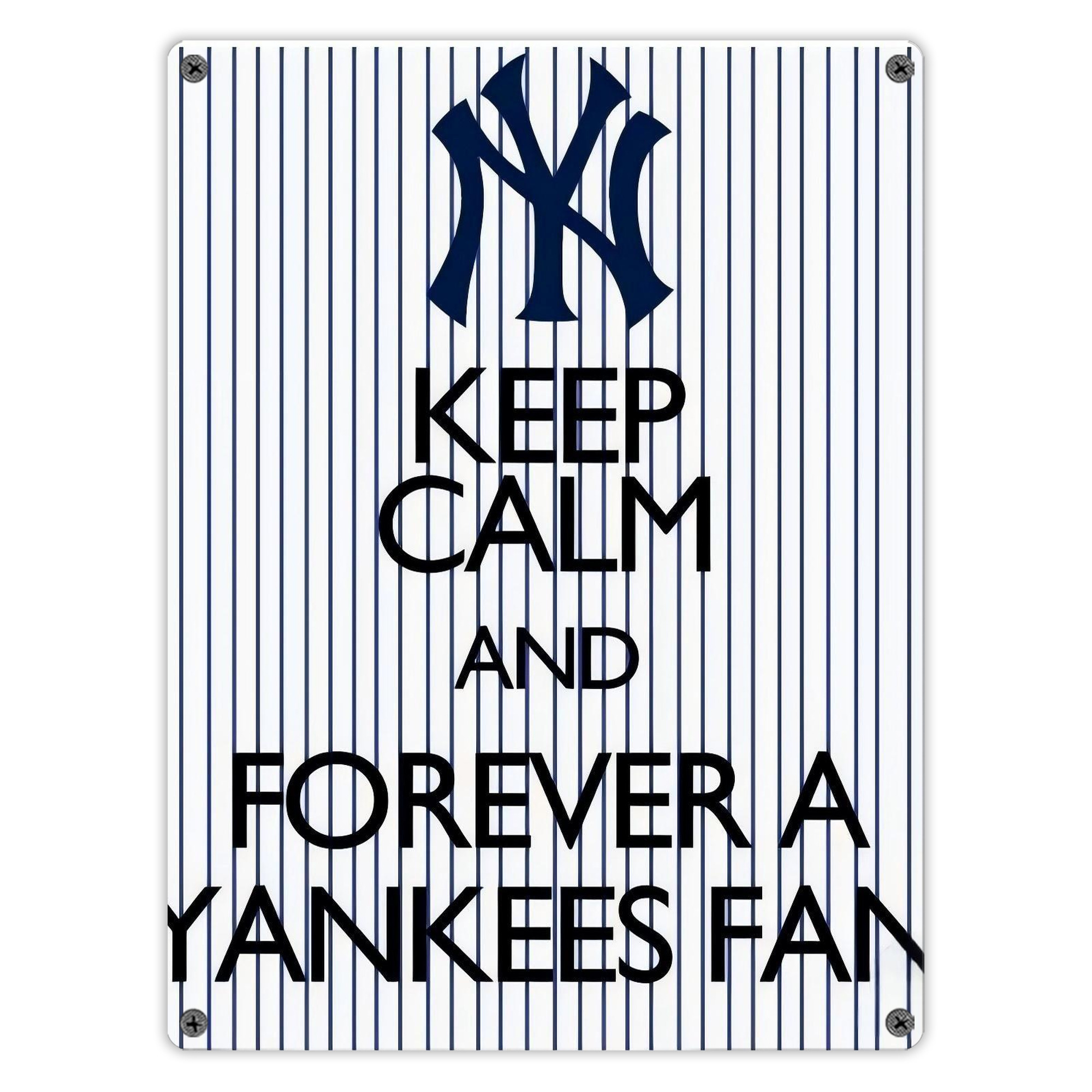 New York Yankees 158 Vintage Metal Tin Sign 12x16inch – Retro Wall Art Decor For Home, Bar, Kitchen, Bedroom, Office – Durable Iron Sheet Poster, Easy To Hang, Full-Color Printing