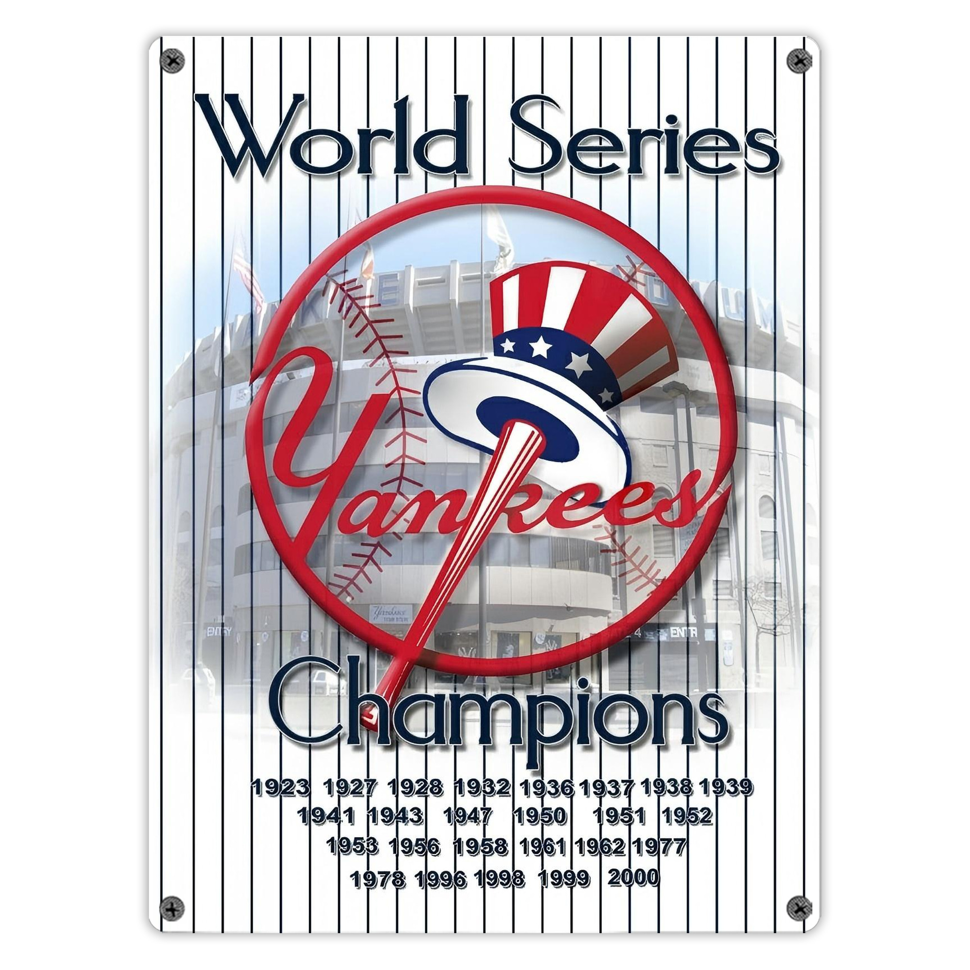 New York Yankees 184 Vintage Metal Tin Sign 12x16inch – Retro Wall Art Decor For Home, Bar, Kitchen, Bedroom, Office – Durable Iron Sheet Poster, Easy To Hang, Full-Color Printing