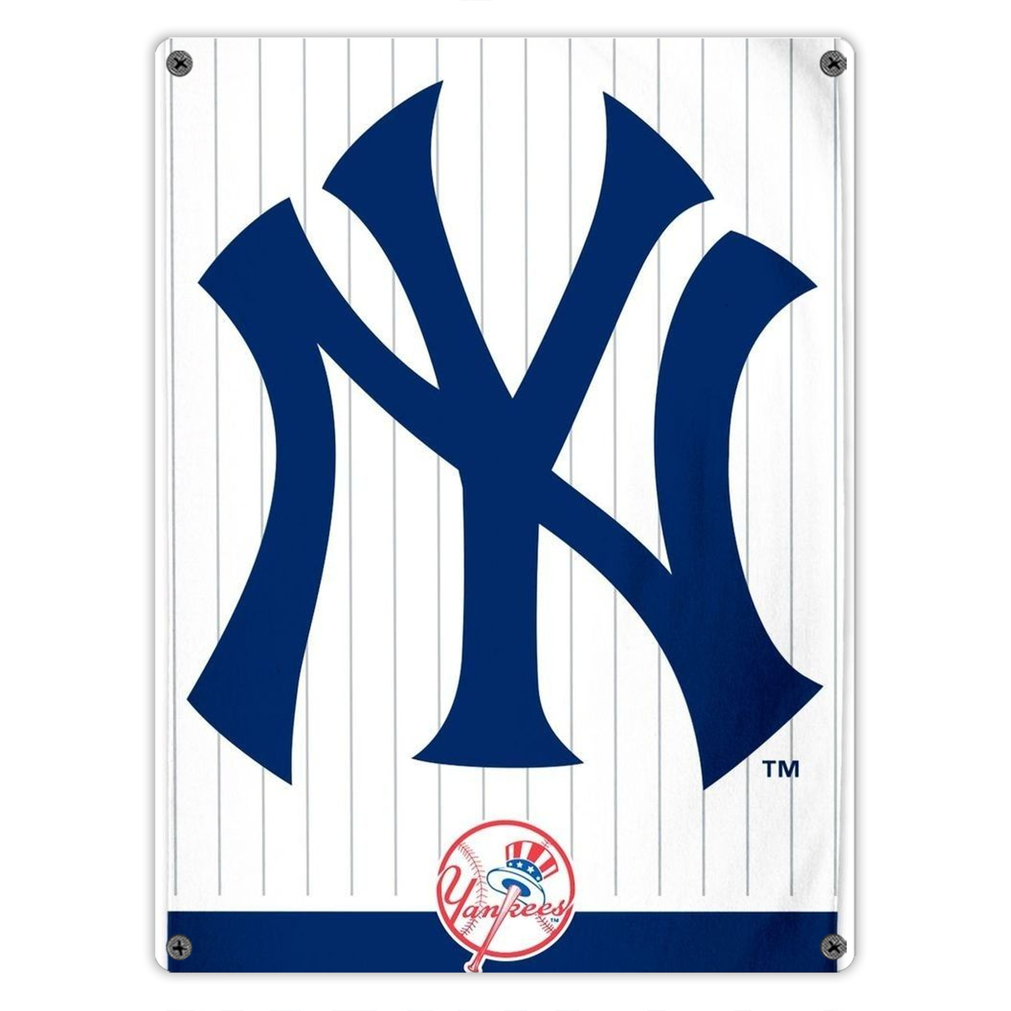 New York Yankees 130 Vintage Metal Tin Sign 12x16inch – Retro Wall Art Decor For Home, Bar, Kitchen, Bedroom, Office – Durable Iron Sheet Poster, Easy To Hang, Full-Color Printing