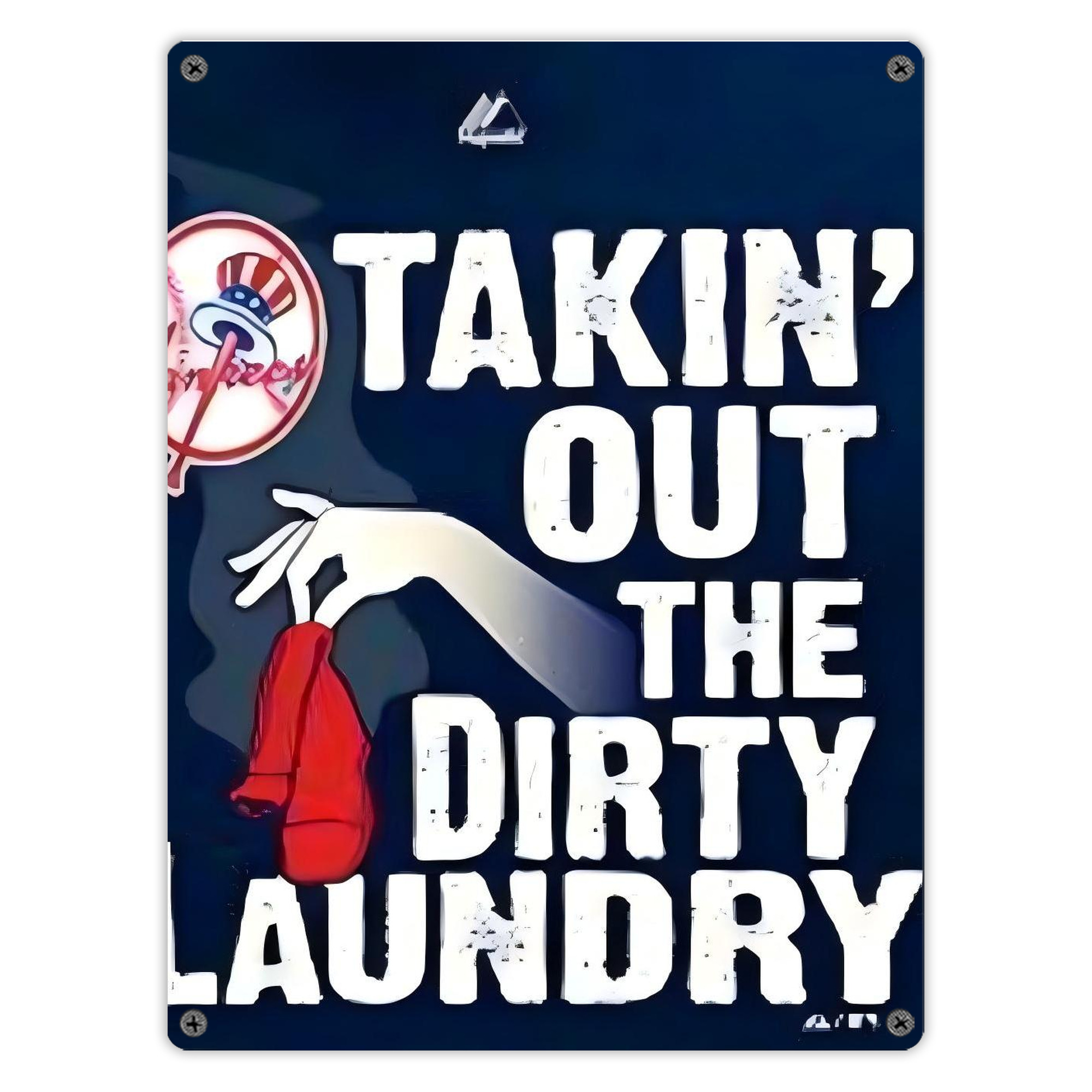 New York Yankees 210 Vintage Metal Tin Sign 12x16inch – Retro Wall Art Decor For Home, Bar, Kitchen, Bedroom, Office – Durable Iron Sheet Poster, Easy To Hang, Full-Color Printing