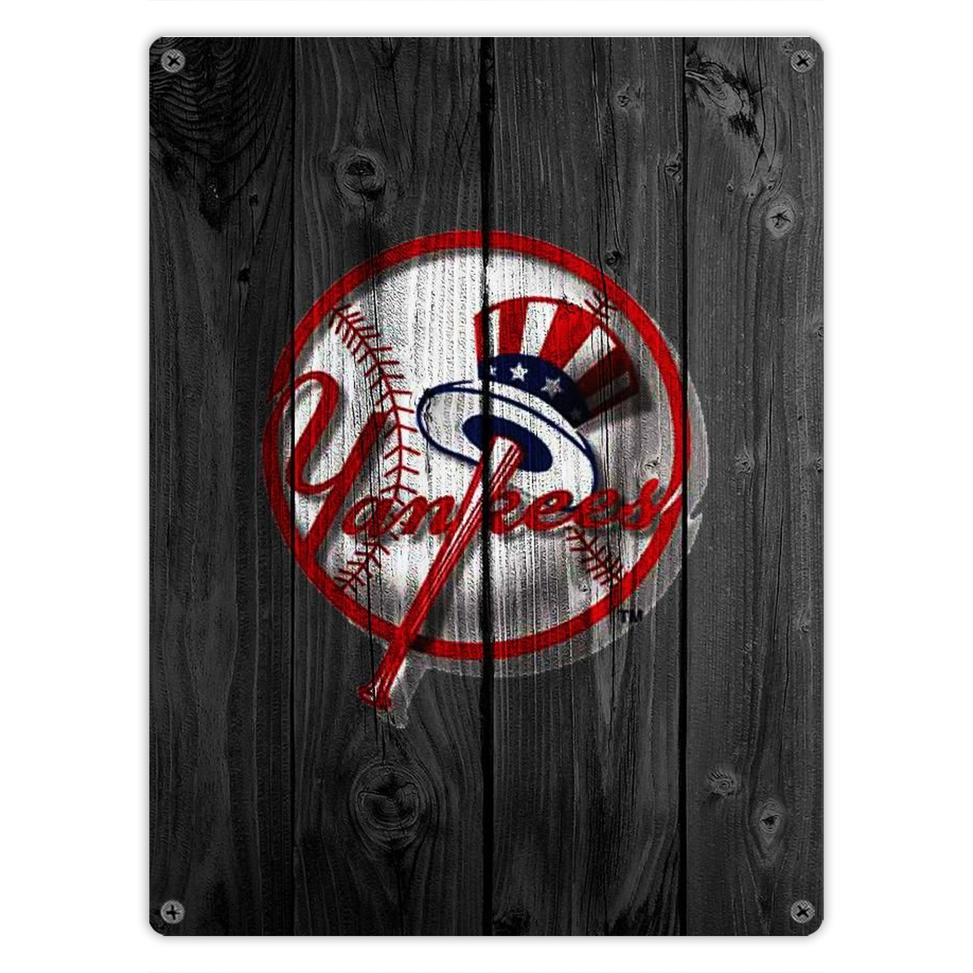 New York Yankees 131 Vintage Metal Tin Sign 12x16inch – Retro Wall Art Decor For Home, Bar, Kitchen, Bedroom, Office – Durable Iron Sheet Poster, Easy To Hang, Full-Color Printing