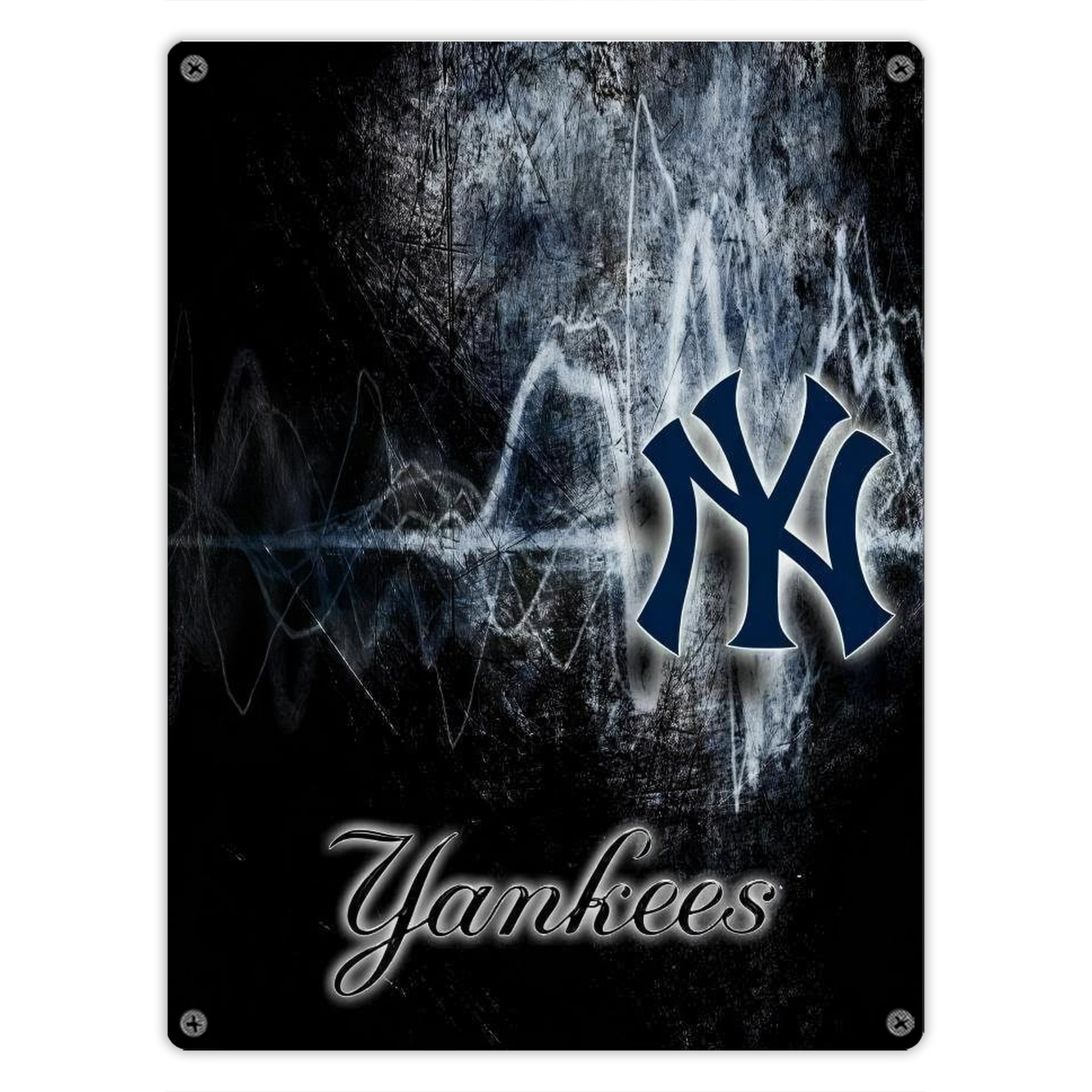 New York Yankees 146 Vintage Metal Tin Sign 12x16inch – Retro Wall Art Decor For Home, Bar, Kitchen, Bedroom, Office – Durable Iron Sheet Poster, Easy To Hang, Full-Color Printing