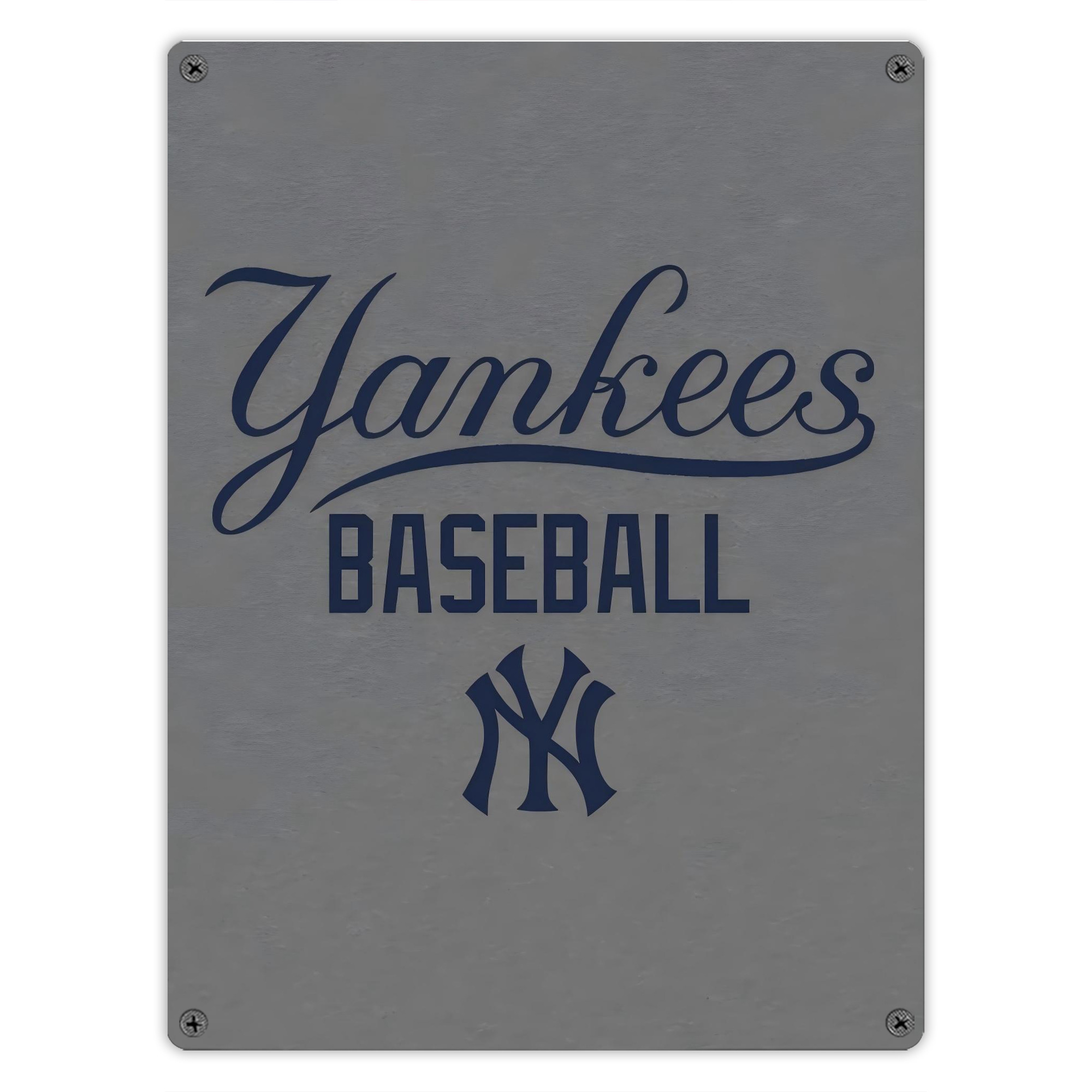 New York Yankees 147 Vintage Metal Tin Sign 12x16inch – Retro Wall Art Decor For Home, Bar, Kitchen, Bedroom, Office – Durable Iron Sheet Poster, Easy To Hang, Full-Color Printing