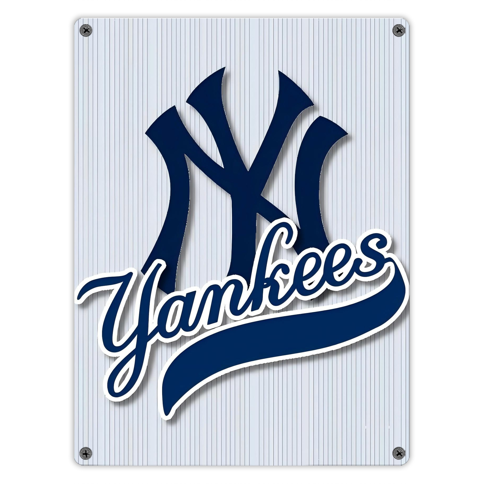 New York Yankees 151 Vintage Metal Tin Sign 12x16inch – Retro Wall Art Decor For Home, Bar, Kitchen, Bedroom, Office – Durable Iron Sheet Poster, Easy To Hang, Full-Color Printing