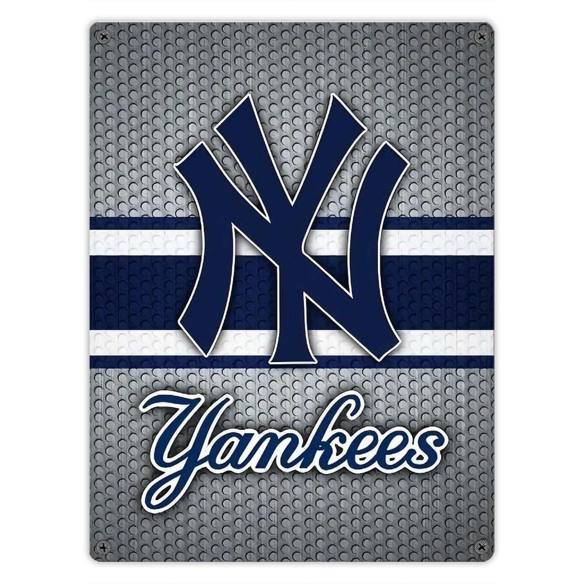 New York Yankees 311 Vintage Metal Tin Sign 12x16inch – Retro Wall Art Decor For Home, Bar, Kitchen, Bedroom, Office – Durable Iron Sheet Poster, Easy To Hang, Full-Color Printing