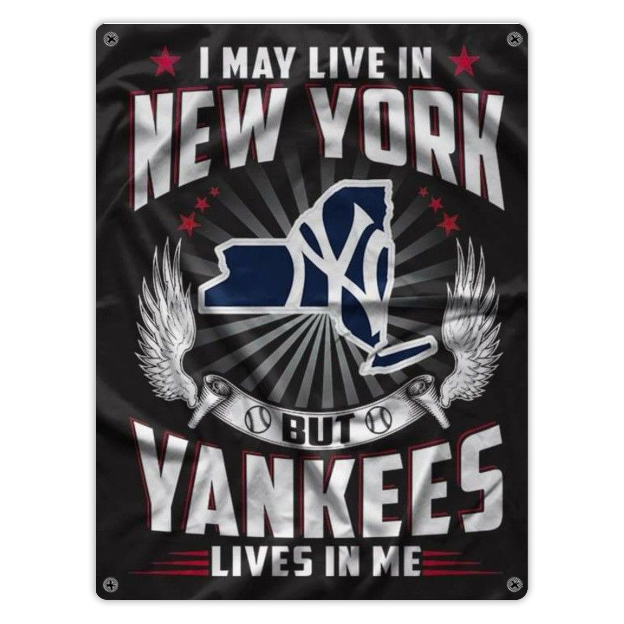 New York Yankees 320 Vintage Metal Tin Sign 12x16inch – Retro Wall Art Decor For Home, Bar, Kitchen, Bedroom, Office – Durable Iron Sheet Poster, Easy To Hang, Full-Color Printing