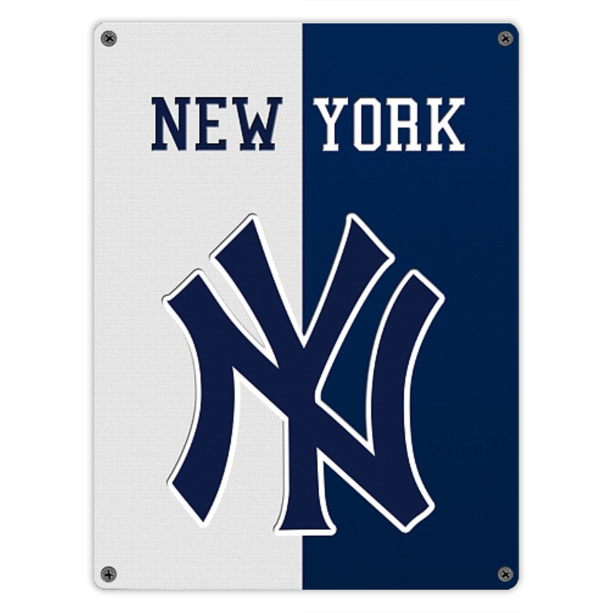 New York Yankees 332 Vintage Metal Tin Sign 12x16inch – Retro Wall Art Decor For Home, Bar, Kitchen, Bedroom, Office – Durable Iron Sheet Poster, Easy To Hang, Full-Color Printing