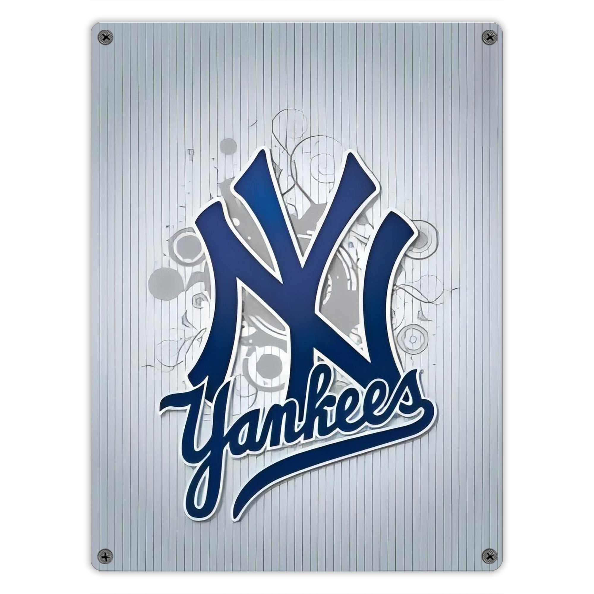 New York Yankees 181 Vintage Metal Tin Sign 12x16inch – Retro Wall Art Decor For Home, Bar, Kitchen, Bedroom, Office – Durable Iron Sheet Poster, Easy To Hang, Full-Color Printing