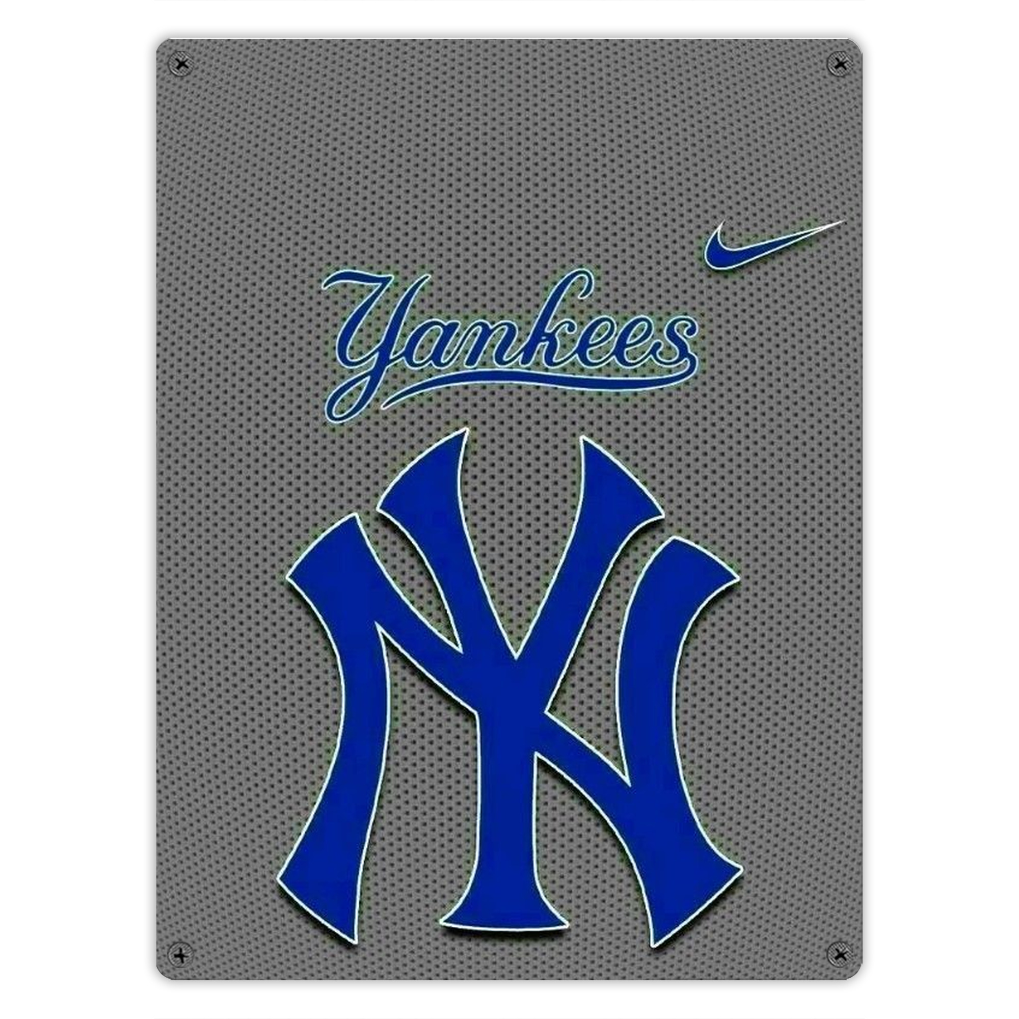 New York Yankees 180 Vintage Metal Tin Sign 12x16inch – Retro Wall Art Decor For Home, Bar, Kitchen, Bedroom, Office – Durable Iron Sheet Poster, Easy To Hang, Full-Color Printing