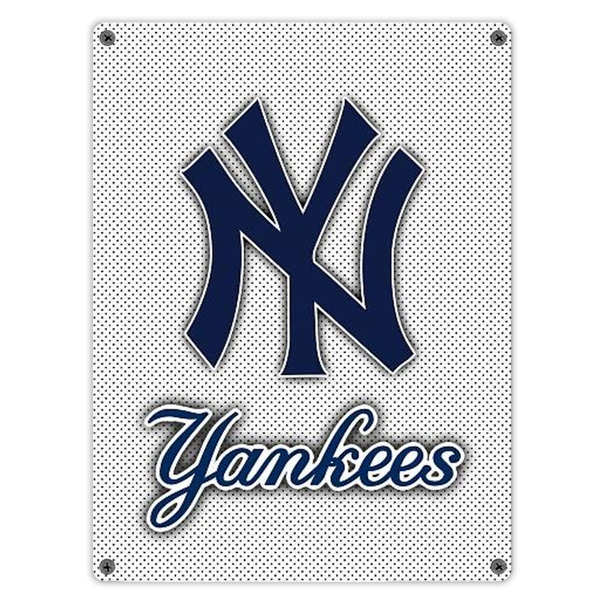 New York Yankees 192 Vintage Metal Tin Sign 12x16inch – Retro Wall Art Decor For Home, Bar, Kitchen, Bedroom, Office – Durable Iron Sheet Poster, Easy To Hang, Full-Color Printing