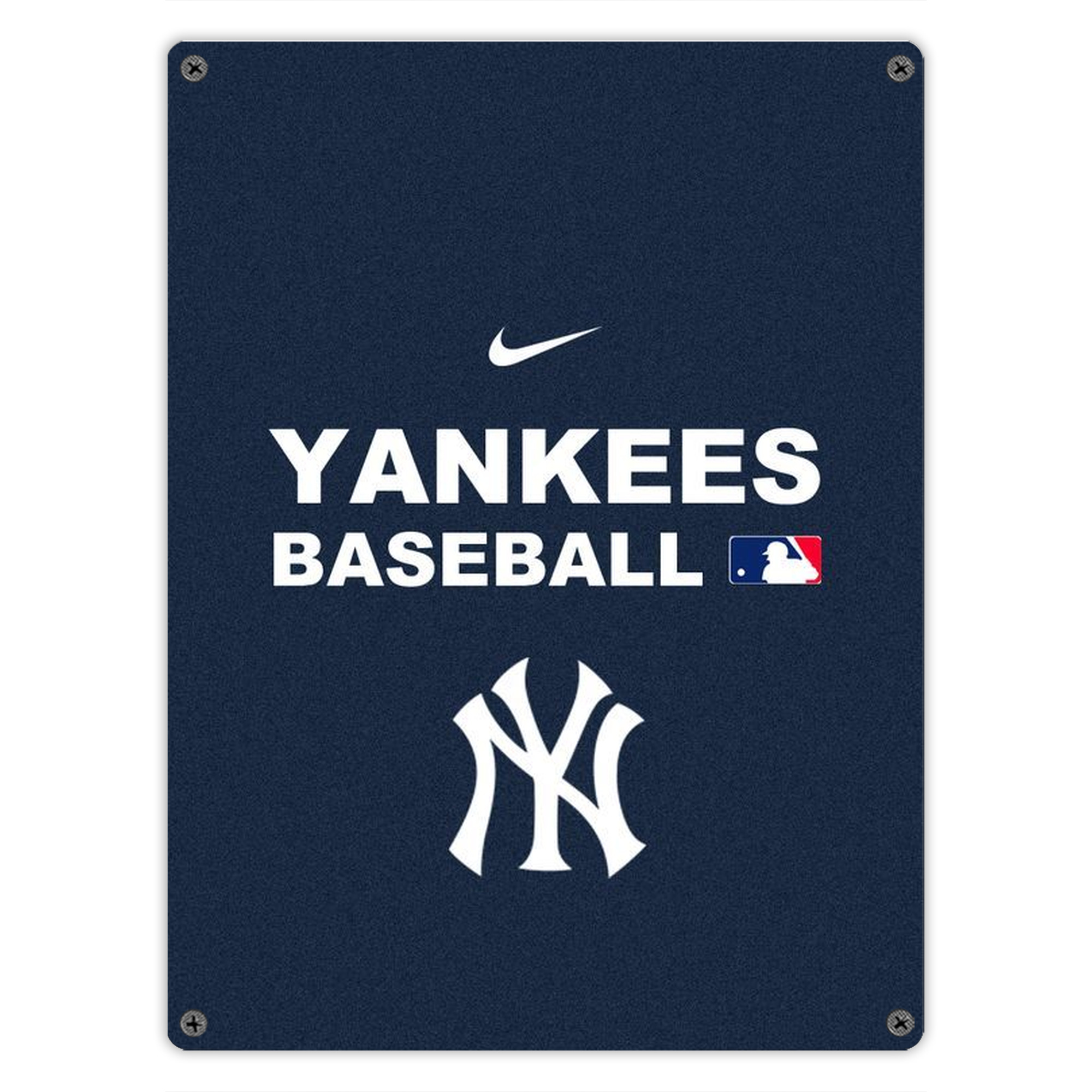 New York Yankees 214 Vintage Metal Tin Sign 12x16inch – Retro Wall Art Decor For Home, Bar, Kitchen, Bedroom, Office – Durable Iron Sheet Poster, Easy To Hang, Full-Color Printing