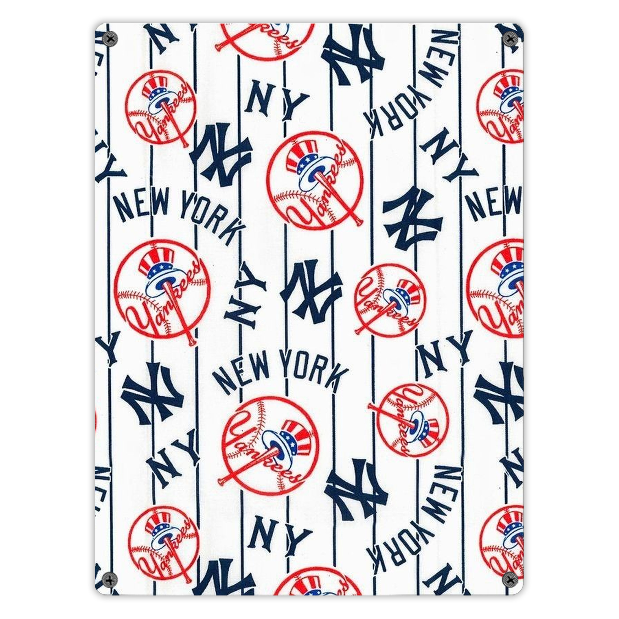 New York Yankees 219 Vintage Metal Tin Sign 12x16inch – Retro Wall Art Decor For Home, Bar, Kitchen, Bedroom, Office – Durable Iron Sheet Poster, Easy To Hang, Full-Color Printing