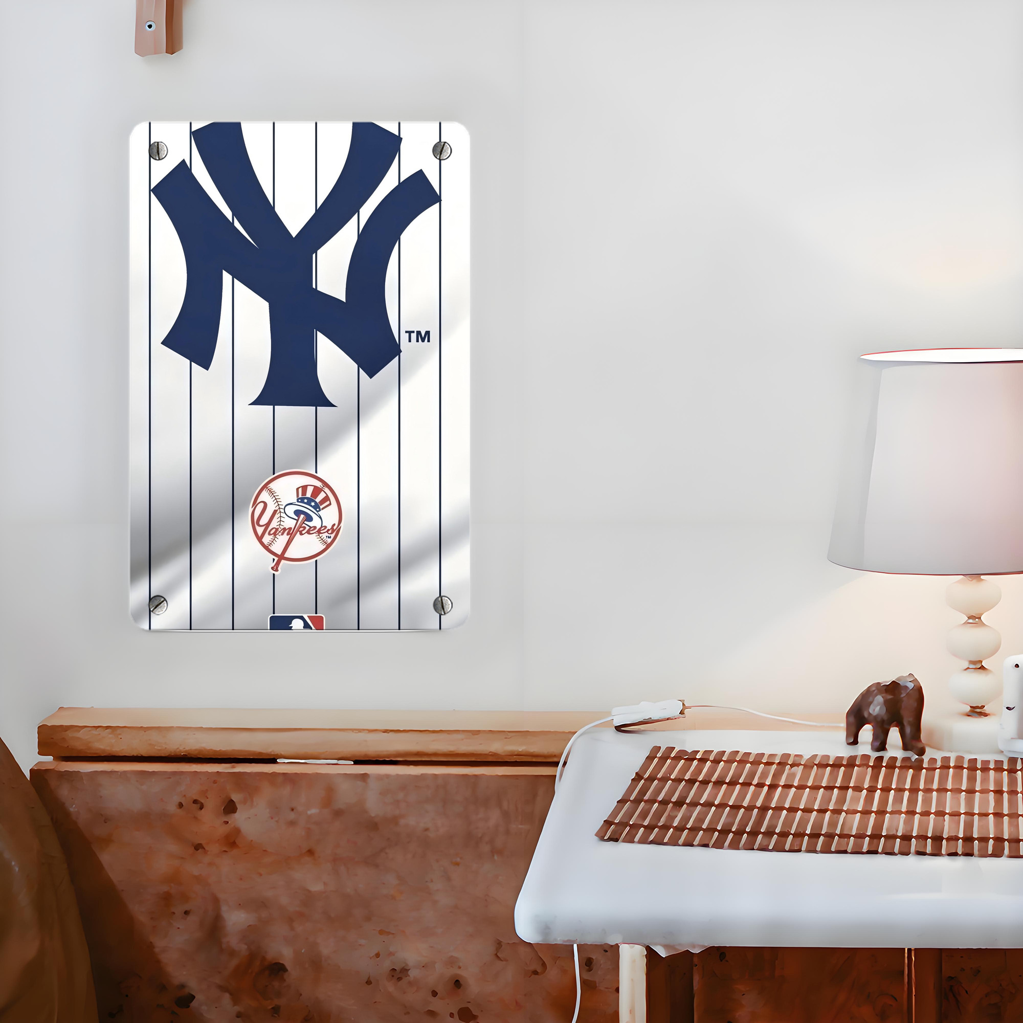 New York Yankees 126 Metal Tin Sign 8x12inch - High-Quality Full-Print Decorative Wall Art, Durable Rust-Resistant Metal Plaque For Living Room, Bedroom, Kitchen, Office, Bar Décor