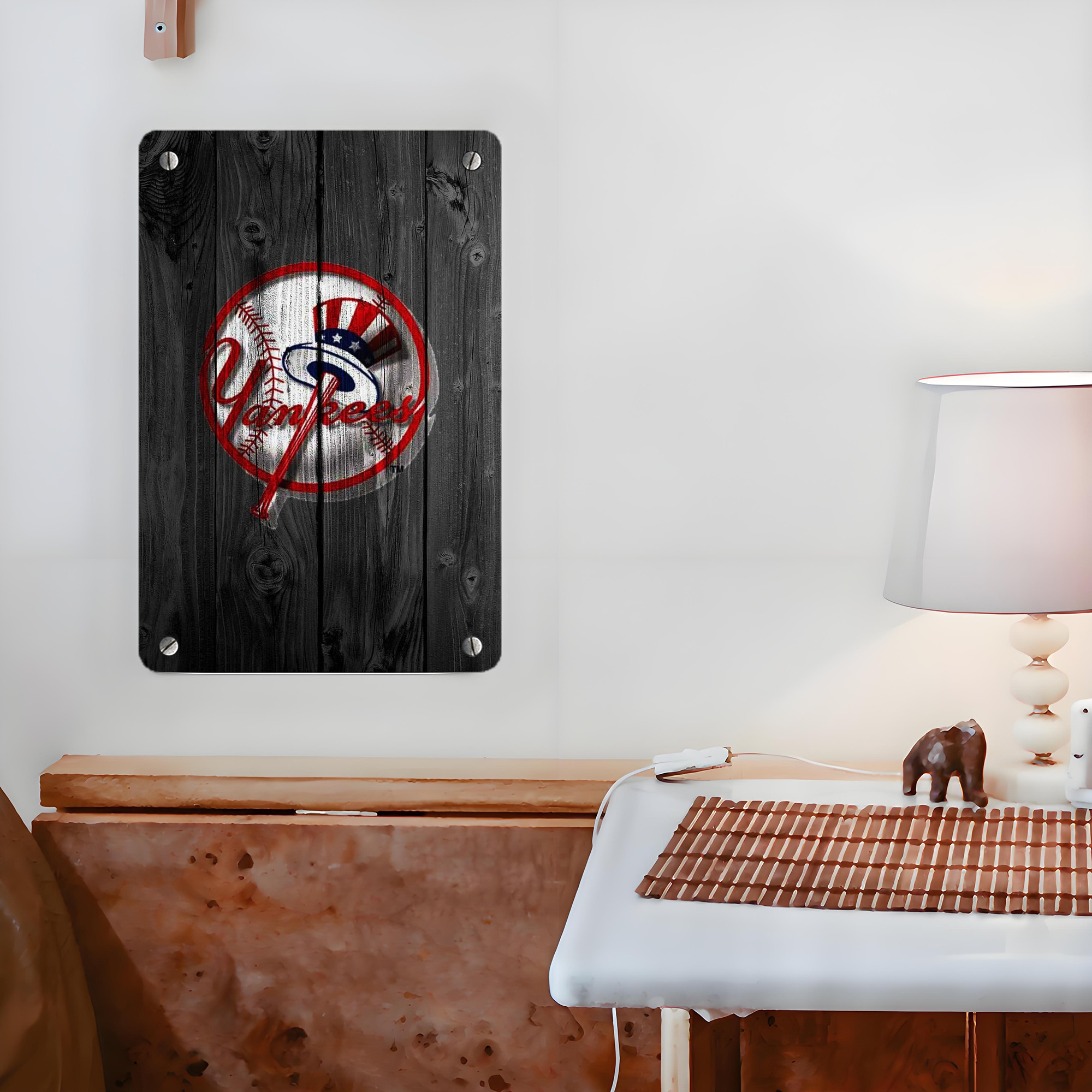 New York Yankees 131 Metal Tin Sign 8x12inch - High-Quality Full-Print Decorative Wall Art, Durable Rust-Resistant Metal Plaque For Living Room, Bedroom, Kitchen, Office, Bar Décor