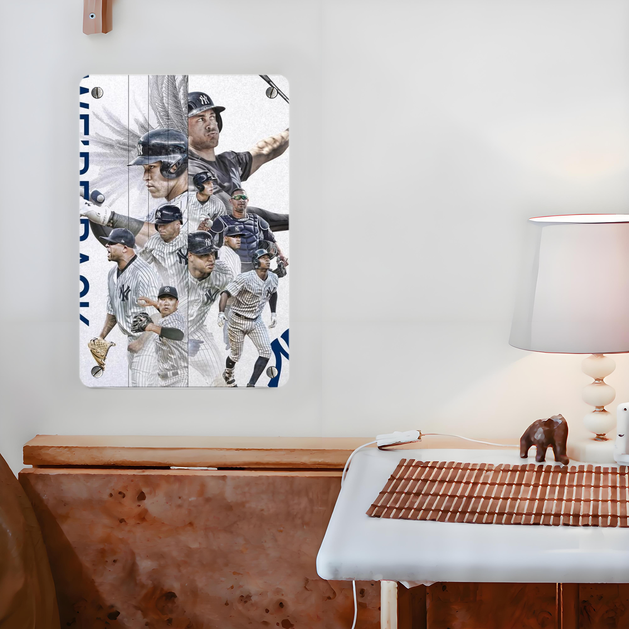 New York Yankees 109 Metal Tin Sign 8x12inch - High-Quality Full-Print Decorative Wall Art, Durable Rust-Resistant Metal Plaque For Living Room, Bedroom, Kitchen, Office, Bar Décor