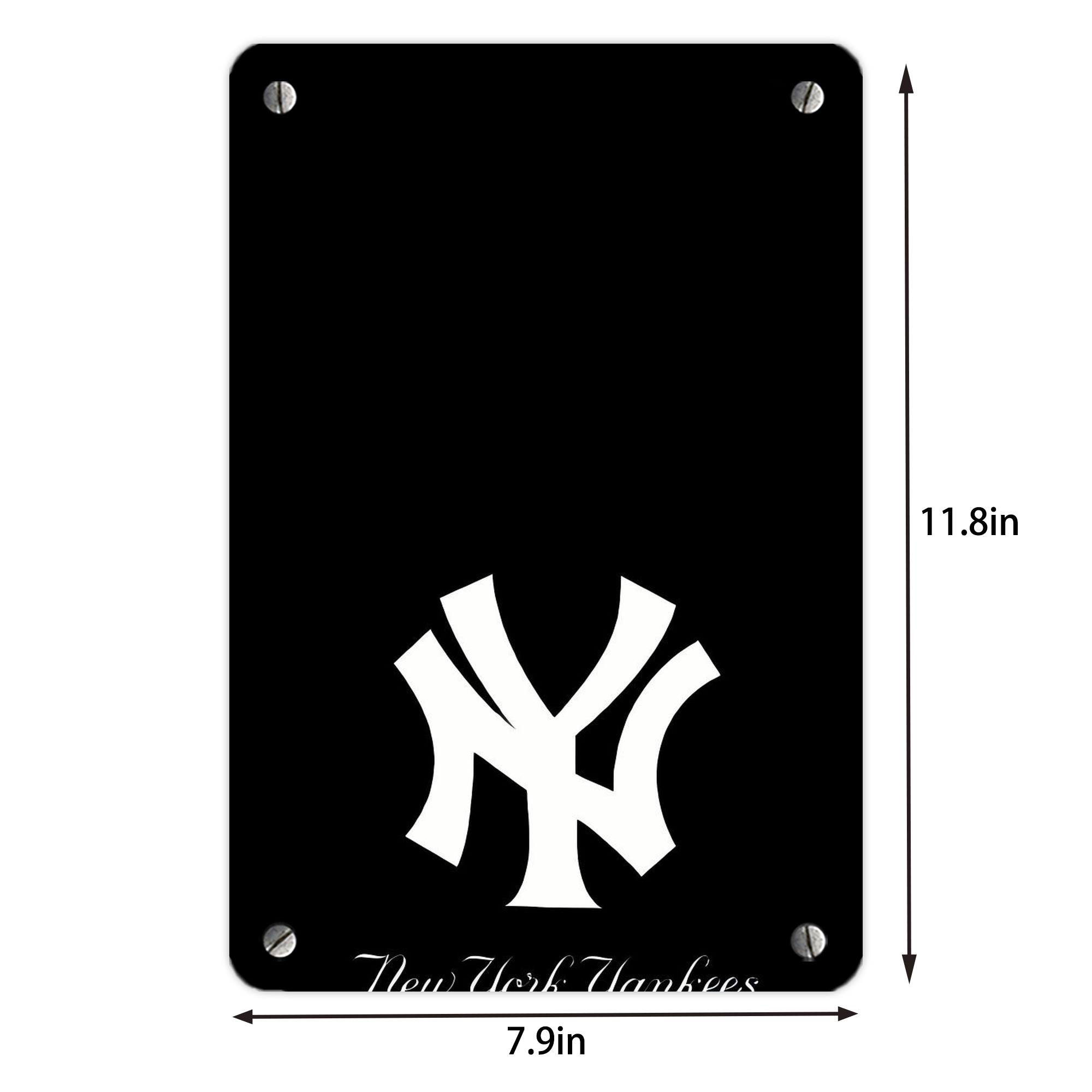 New York Yankees 115 Metal Tin Sign 8x12inch - High-Quality Full-Print Decorative Wall Art, Durable Rust-Resistant Metal Plaque For Living Room, Bedroom, Kitchen, Office, Bar Décor