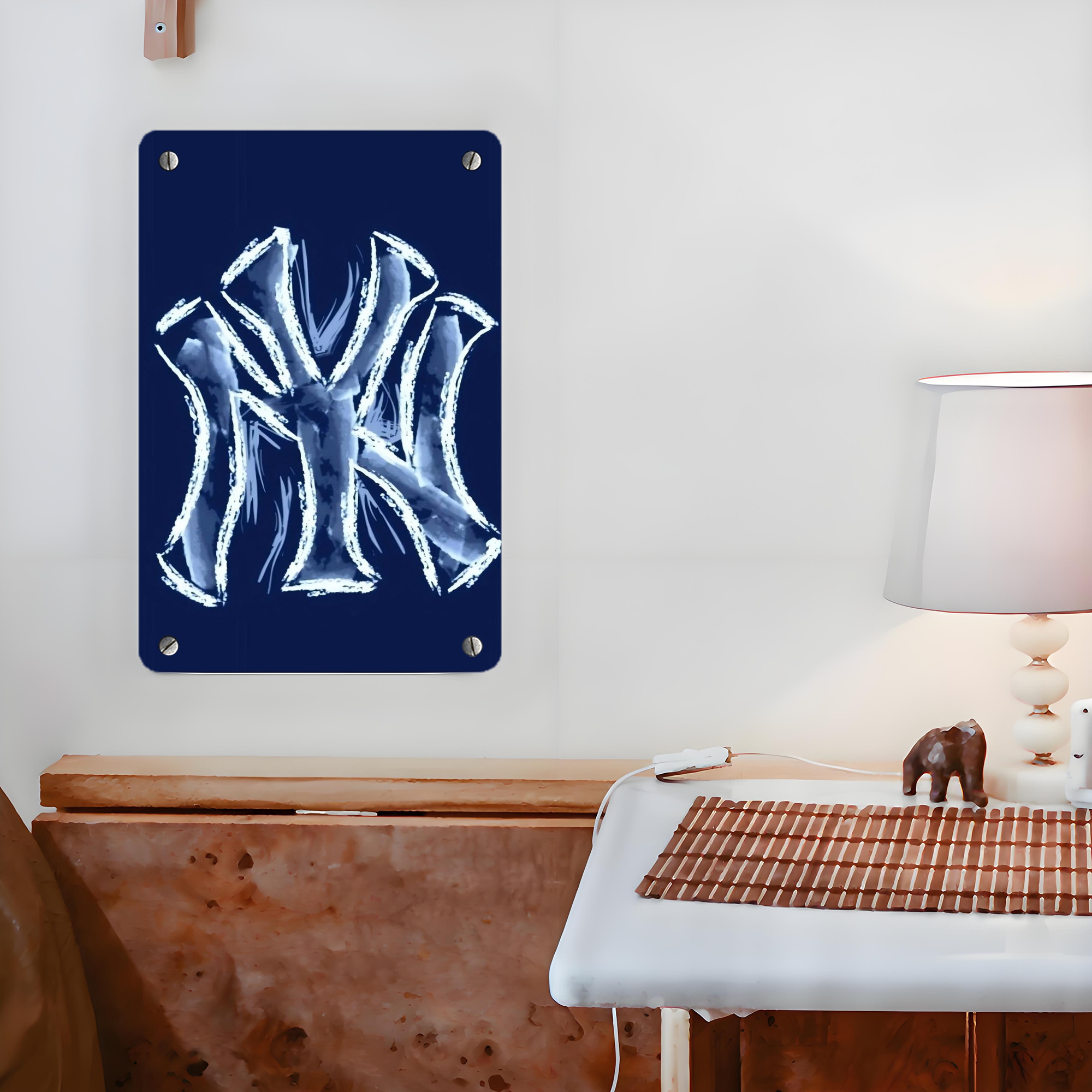 New York Yankees 137 Metal Tin Sign 8x12inch - High-Quality Full-Print Decorative Wall Art, Durable Rust-Resistant Metal Plaque For Living Room, Bedroom, Kitchen, Office, Bar Décor