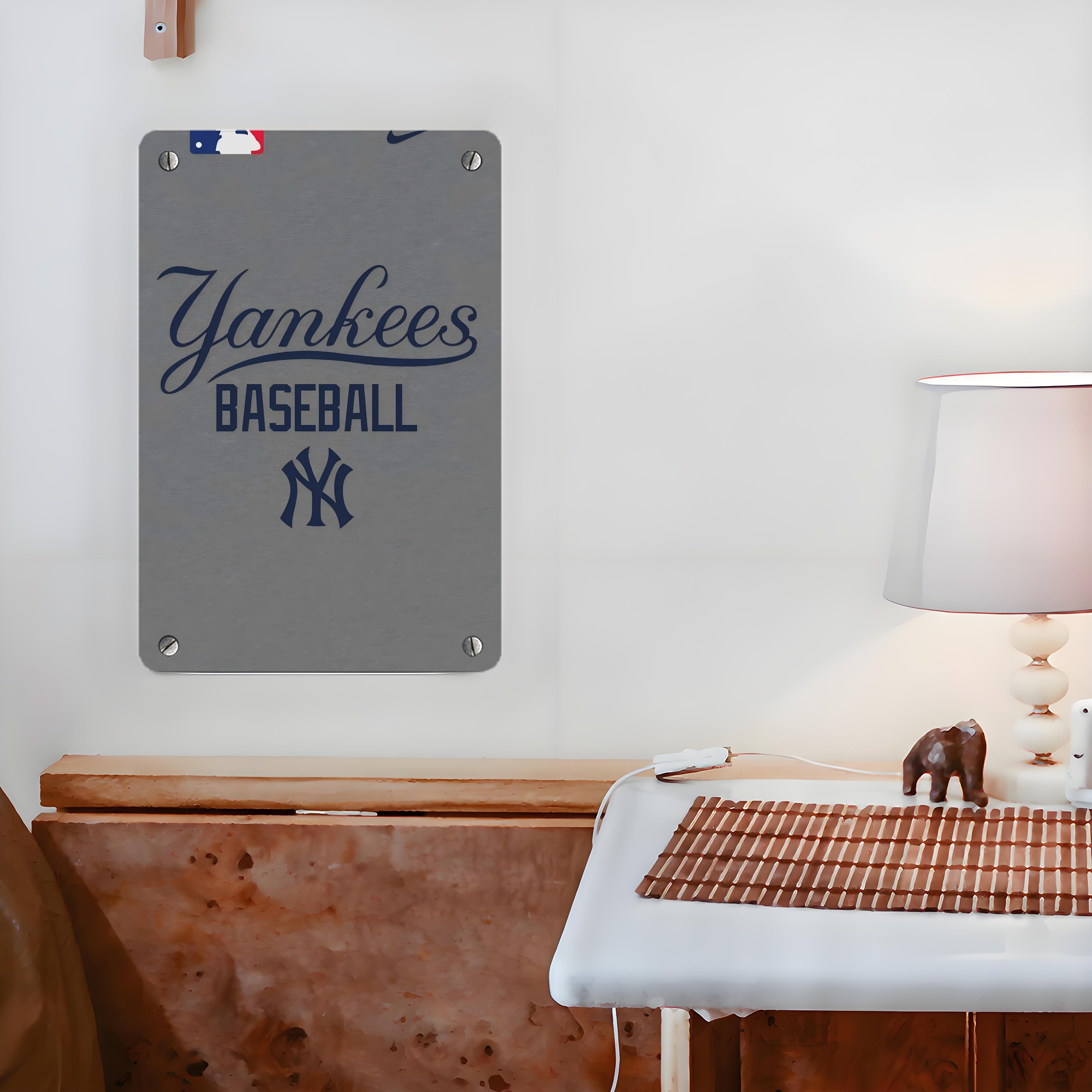 New York Yankees 147 Metal Tin Sign 8x12inch - High-Quality Full-Print Decorative Wall Art, Durable Rust-Resistant Metal Plaque For Living Room, Bedroom, Kitchen, Office, Bar Décor