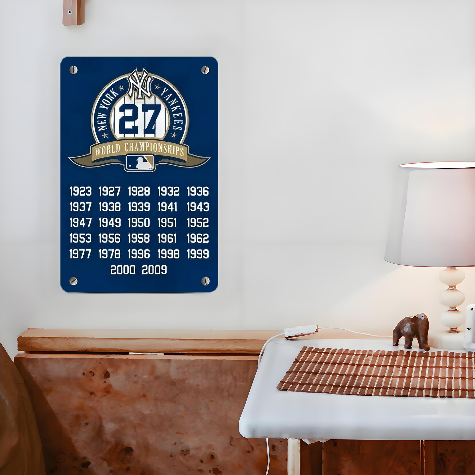 New York Yankees 144 Metal Tin Sign 8x12inch - High-Quality Full-Print Decorative Wall Art, Durable Rust-Resistant Metal Plaque For Living Room, Bedroom, Kitchen, Office, Bar Décor