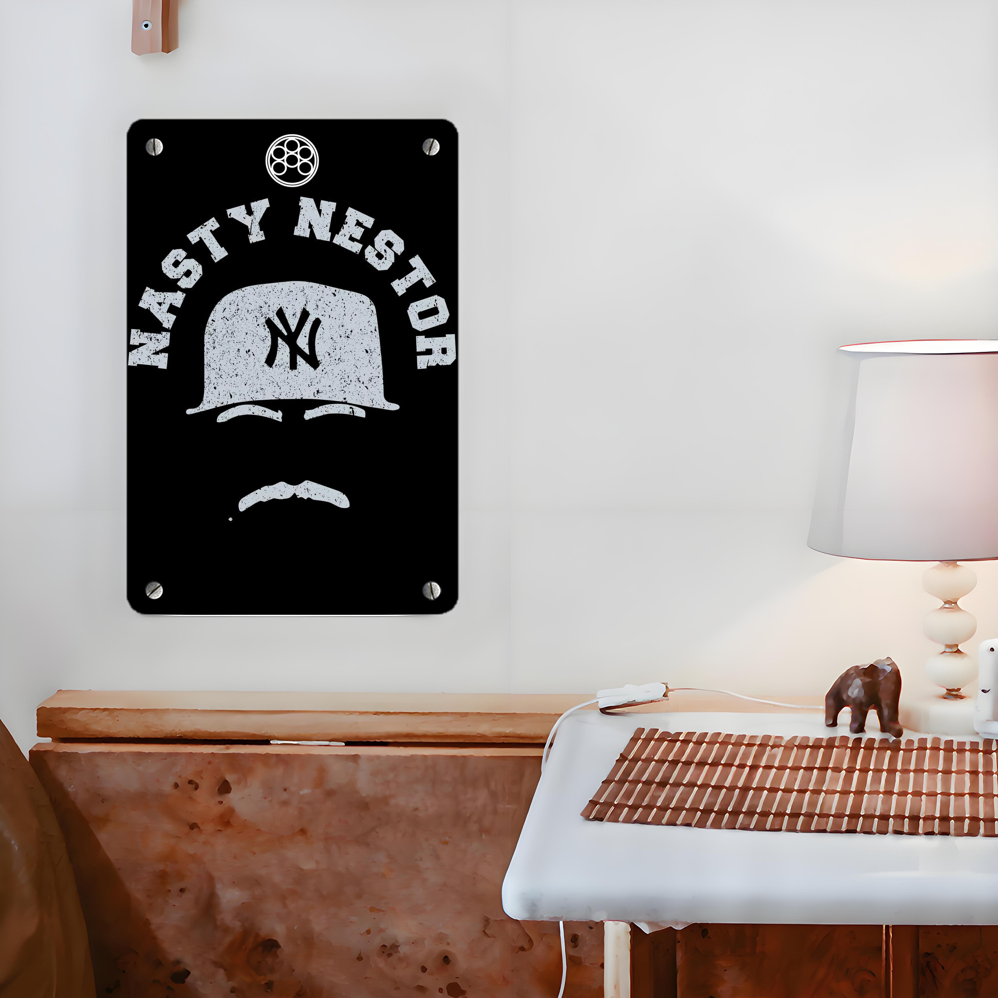 New York Yankees 152 Metal Tin Sign 8x12inch - High-Quality Full-Print Decorative Wall Art, Durable Rust-Resistant Metal Plaque For Living Room, Bedroom, Kitchen, Office, Bar Décor