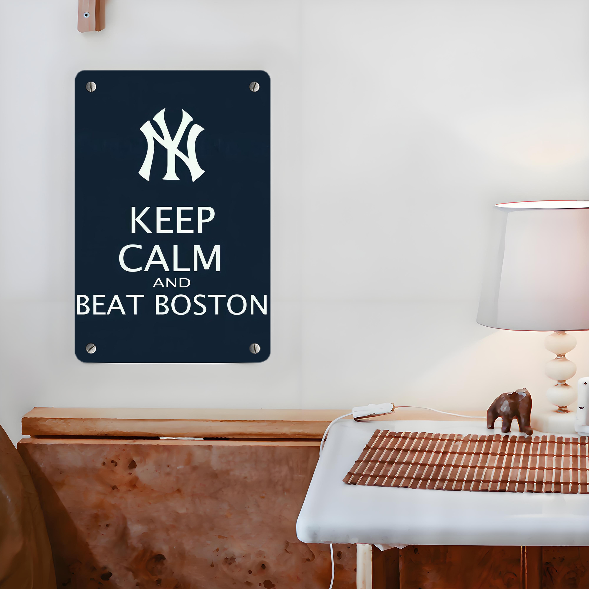 New York Yankees 136 Metal Tin Sign 8x12inch - High-Quality Full-Print Decorative Wall Art, Durable Rust-Resistant Metal Plaque For Living Room, Bedroom, Kitchen, Office, Bar Décor
