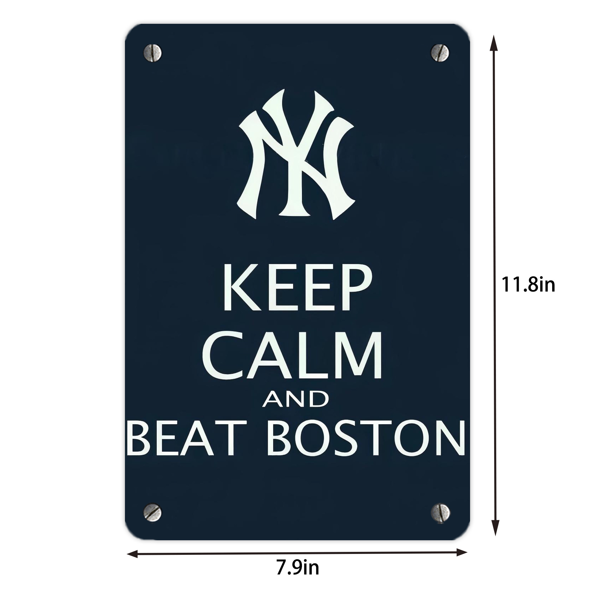 New York Yankees 136 Metal Tin Sign 8x12inch - High-Quality Full-Print Decorative Wall Art, Durable Rust-Resistant Metal Plaque For Living Room, Bedroom, Kitchen, Office, Bar Décor
