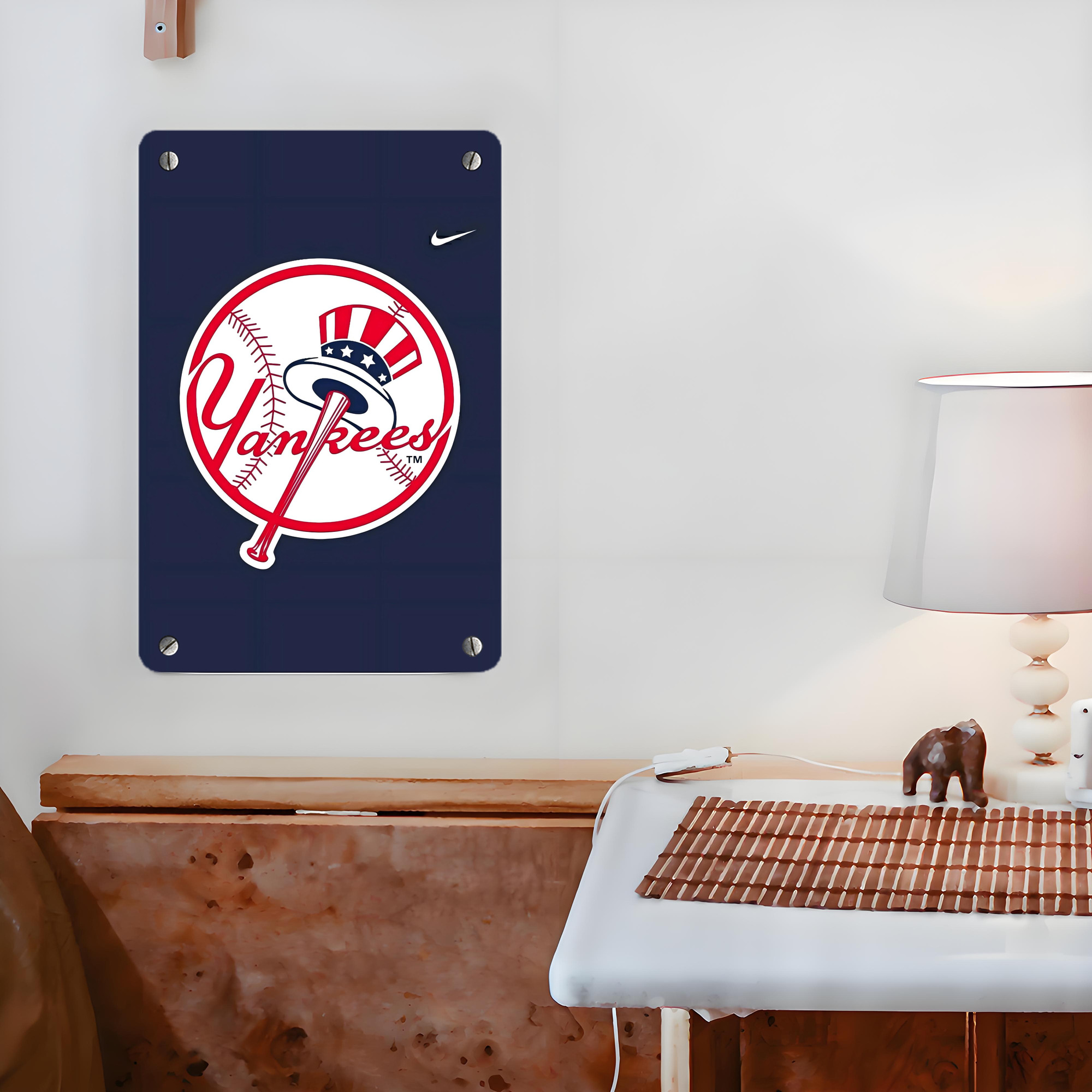New York Yankees 157 Metal Tin Sign 8x12inch - High-Quality Full-Print Decorative Wall Art, Durable Rust-Resistant Metal Plaque For Living Room, Bedroom, Kitchen, Office, Bar Décor