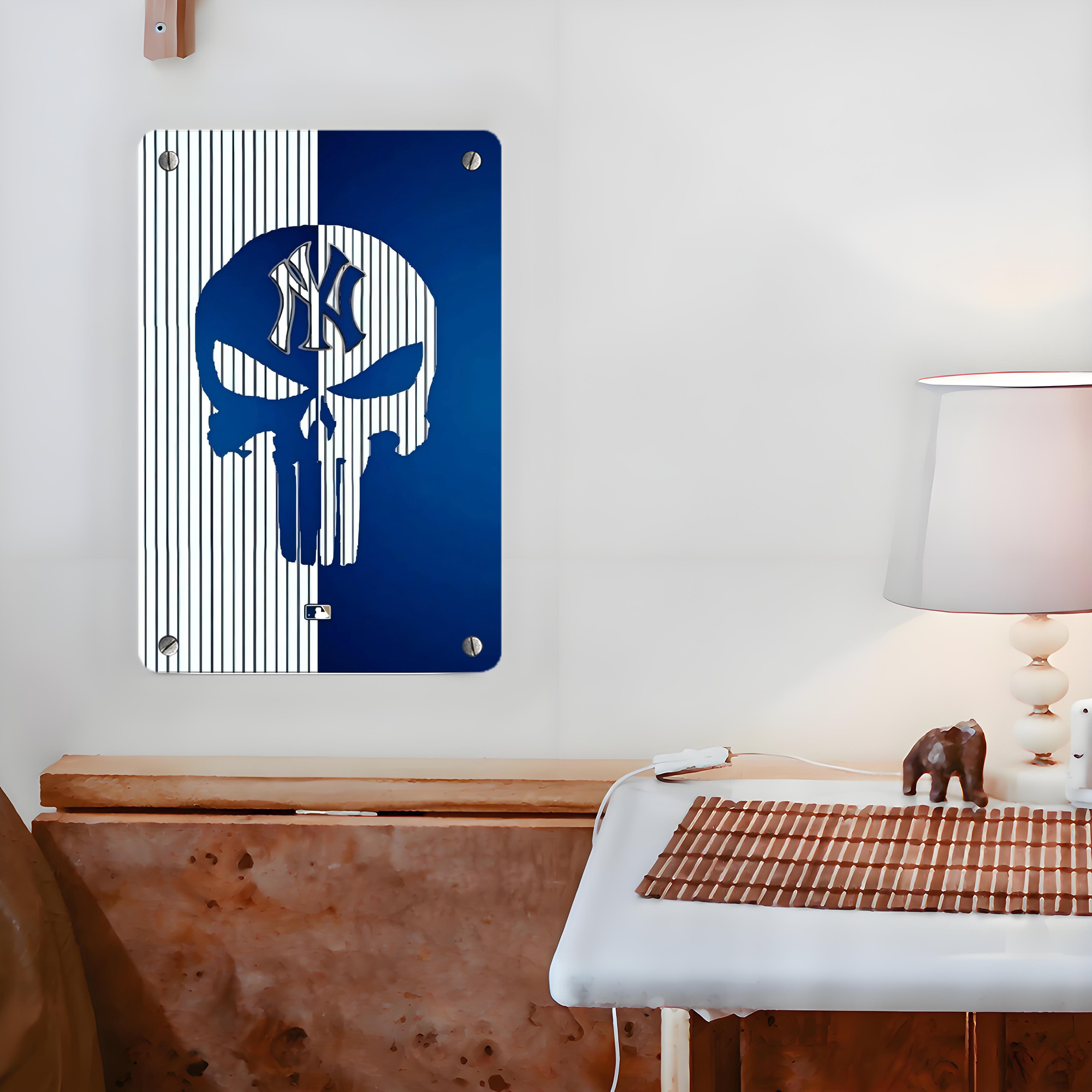 New York Yankees 154 Metal Tin Sign 8x12inch - High-Quality Full-Print Decorative Wall Art, Durable Rust-Resistant Metal Plaque For Living Room, Bedroom, Kitchen, Office, Bar Décor