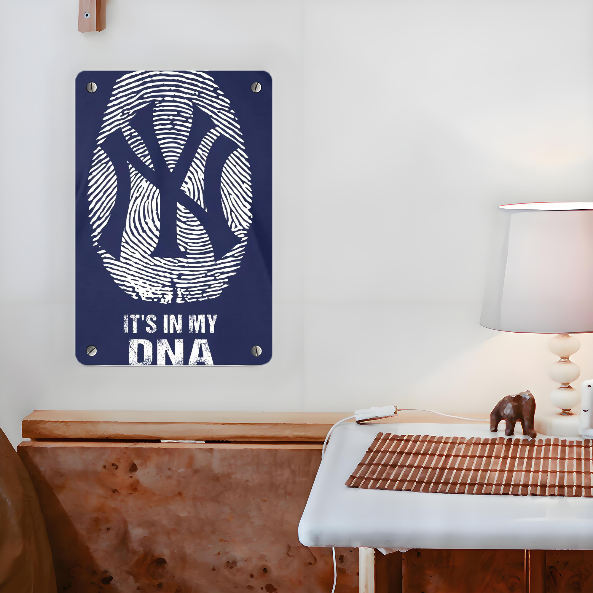 New York Yankees 145 Metal Tin Sign 8x12inch - High-Quality Full-Print Decorative Wall Art, Durable Rust-Resistant Metal Plaque For Living Room, Bedroom, Kitchen, Office, Bar Décor