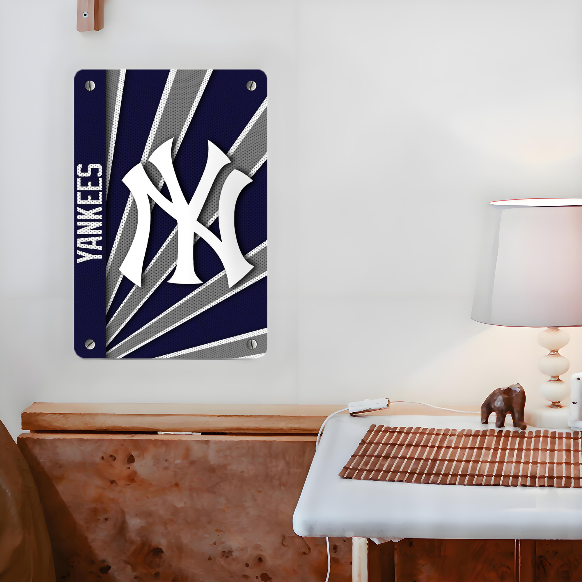 New York Yankees 168 Metal Tin Sign 8x12inch - High-Quality Full-Print Decorative Wall Art, Durable Rust-Resistant Metal Plaque For Living Room, Bedroom, Kitchen, Office, Bar Décor