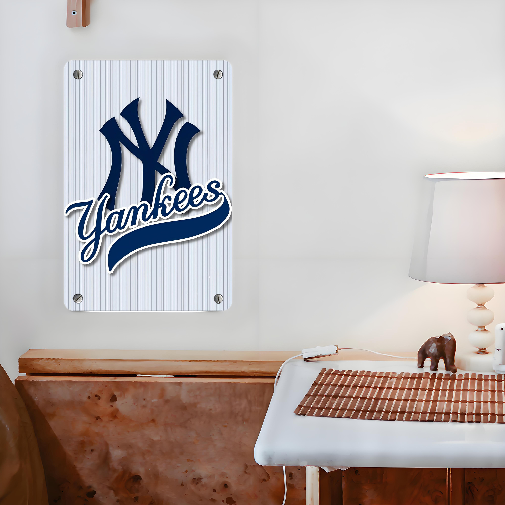 New York Yankees 151 Metal Tin Sign 8x12inch - High-Quality Full-Print Decorative Wall Art, Durable Rust-Resistant Metal Plaque For Living Room, Bedroom, Kitchen, Office, Bar Décor