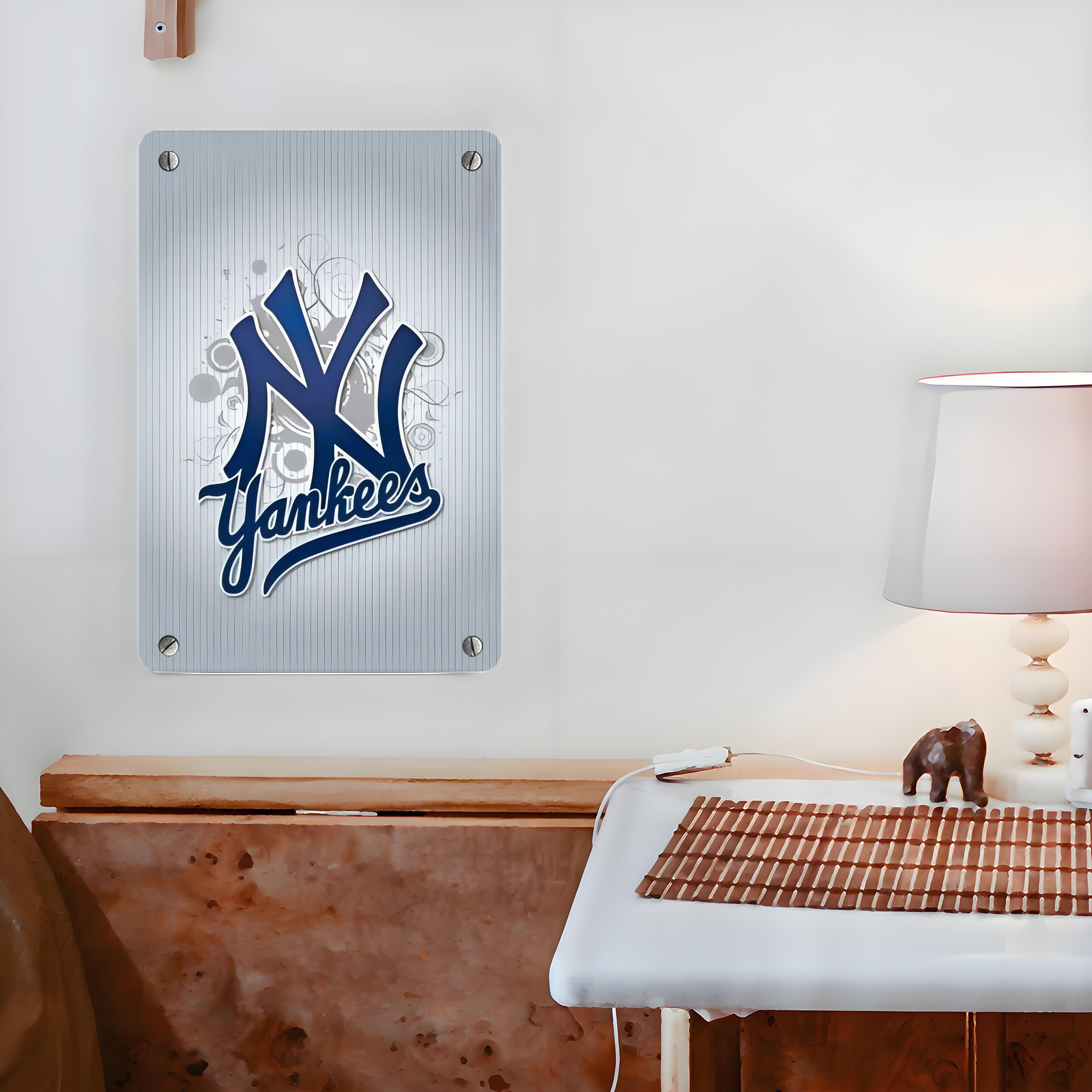 New York Yankees 181 Metal Tin Sign 8x12inch - High-Quality Full-Print Decorative Wall Art, Durable Rust-Resistant Metal Plaque For Living Room, Bedroom, Kitchen, Office, Bar Décor