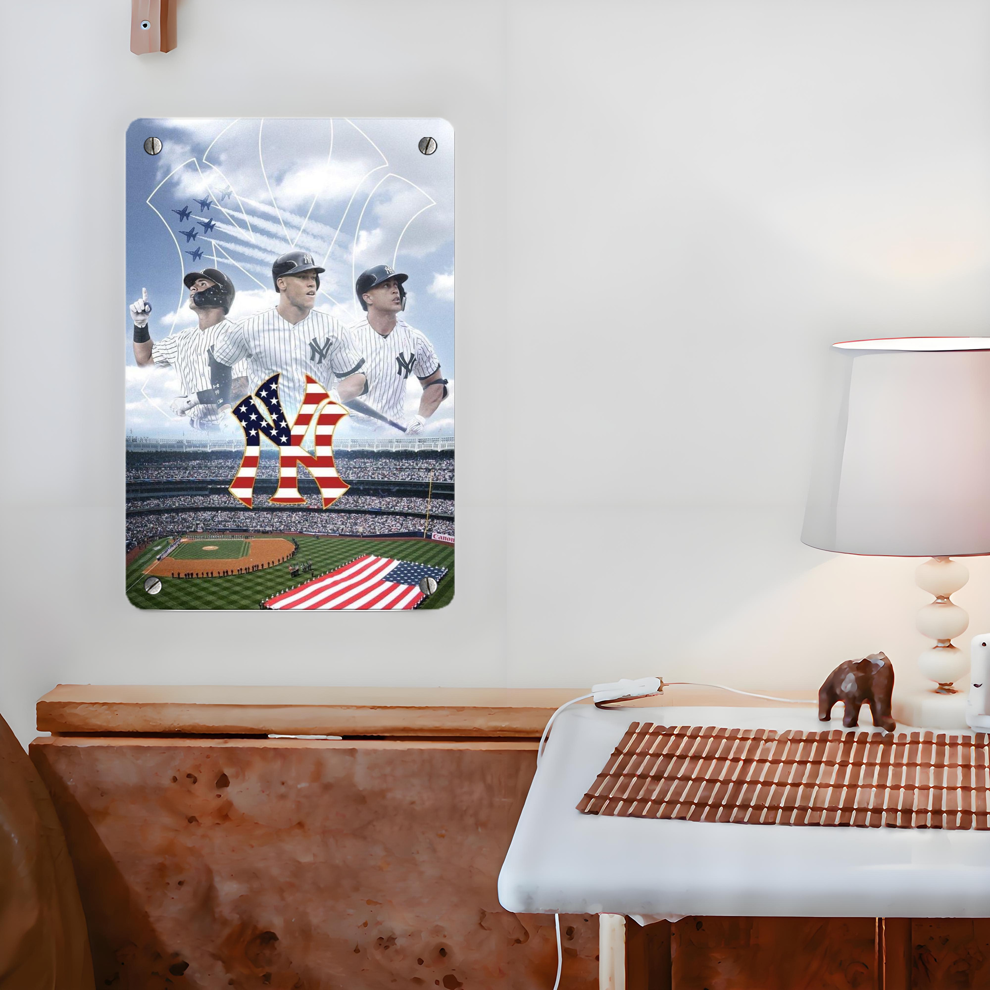 New York Yankees 161 Metal Tin Sign 8x12inch - High-Quality Full-Print Decorative Wall Art, Durable Rust-Resistant Metal Plaque For Living Room, Bedroom, Kitchen, Office, Bar Décor