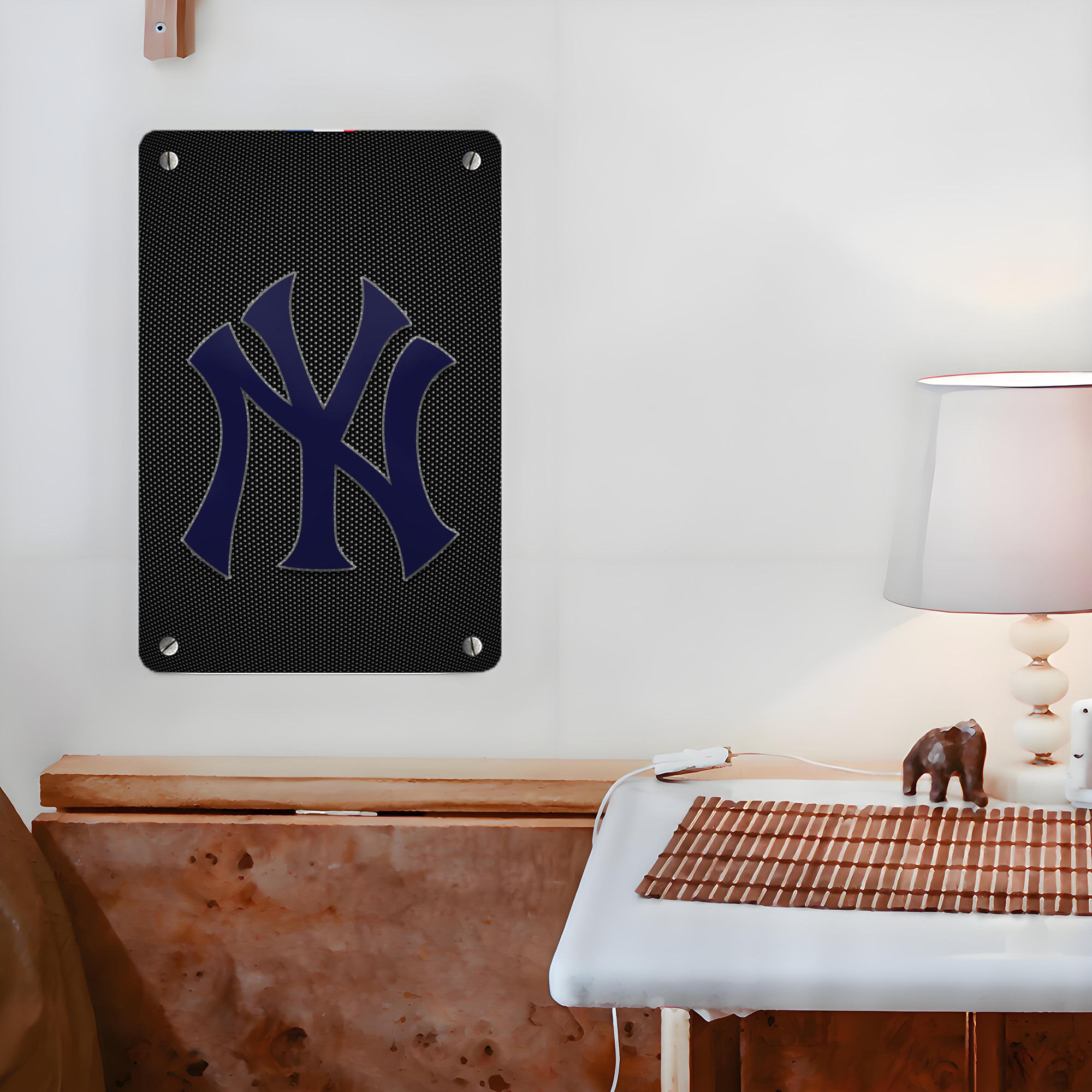 New York Yankees 166 Metal Tin Sign 8x12inch - High-Quality Full-Print Decorative Wall Art, Durable Rust-Resistant Metal Plaque For Living Room, Bedroom, Kitchen, Office, Bar Décor