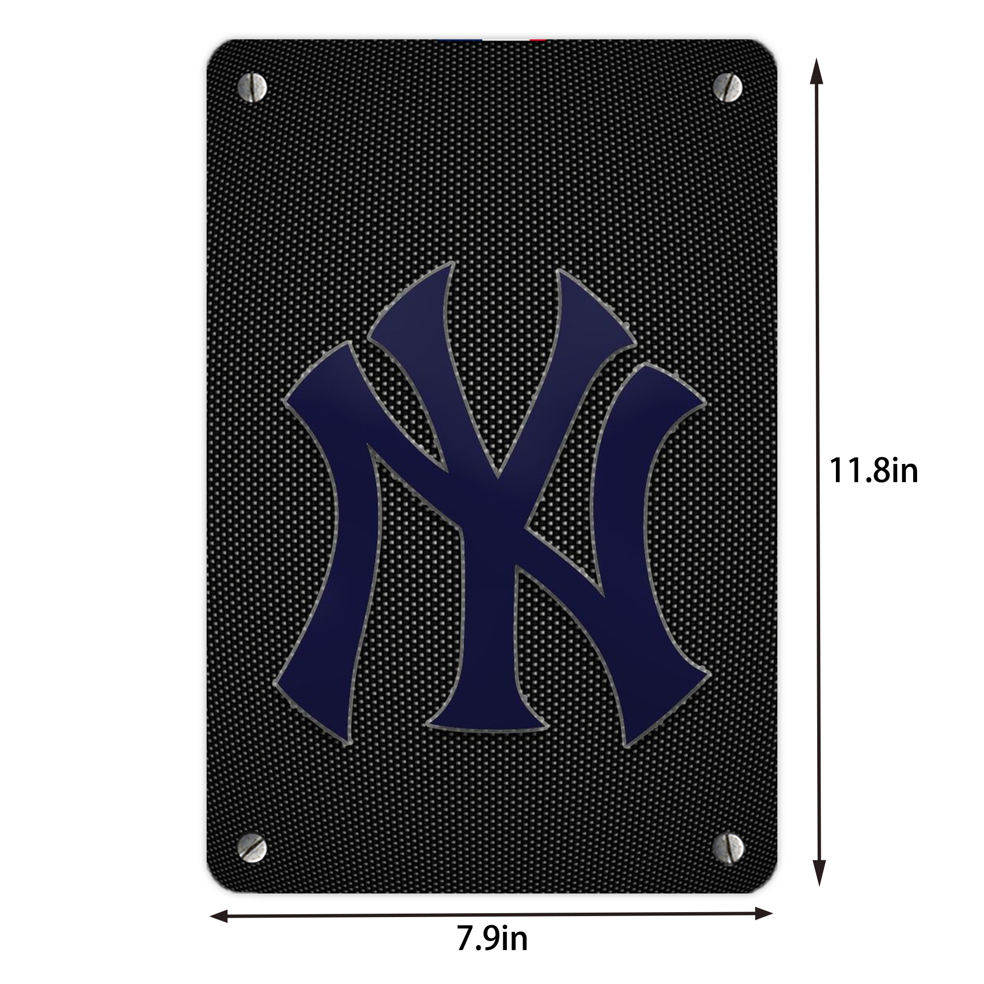 New York Yankees 166 Metal Tin Sign 8x12inch - High-Quality Full-Print Decorative Wall Art, Durable Rust-Resistant Metal Plaque For Living Room, Bedroom, Kitchen, Office, Bar Décor