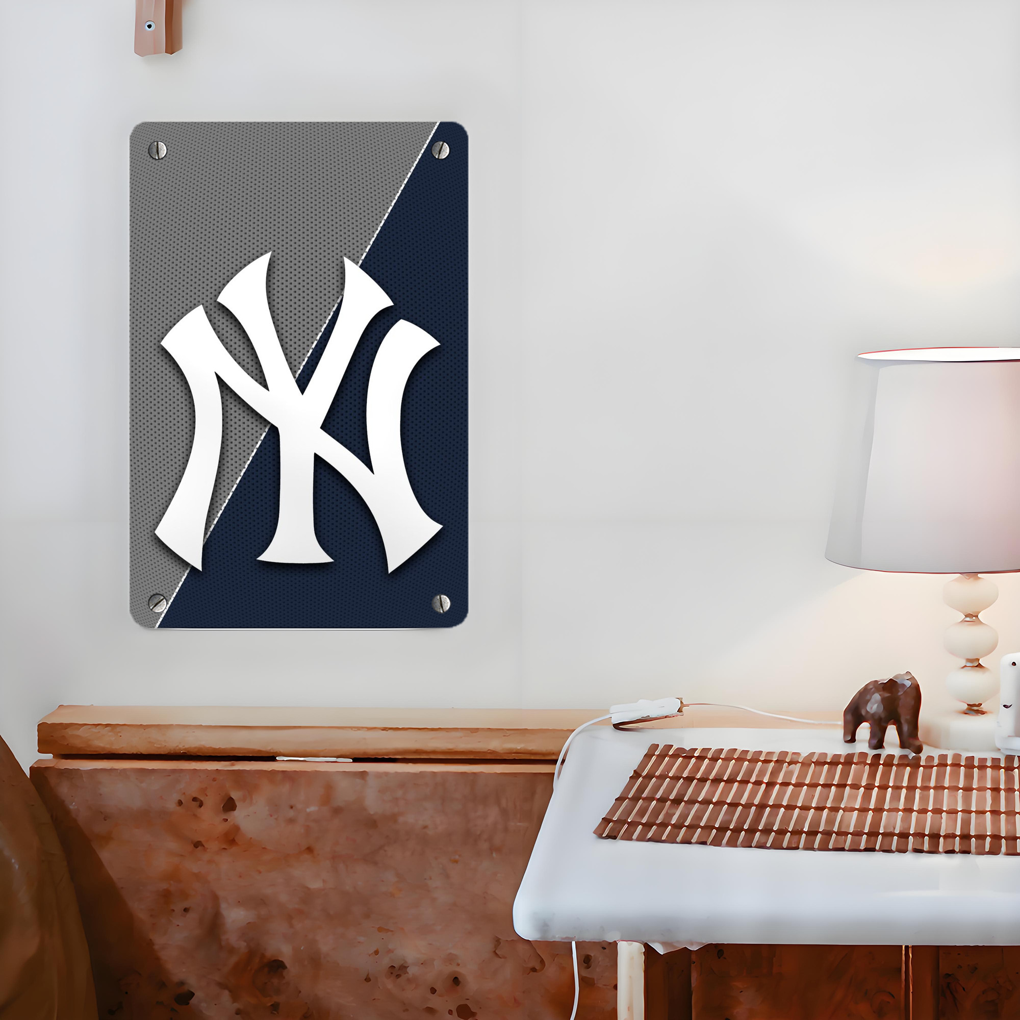 New York Yankees 177 Metal Tin Sign 8x12inch - High-Quality Full-Print Decorative Wall Art, Durable Rust-Resistant Metal Plaque For Living Room, Bedroom, Kitchen, Office, Bar Décor