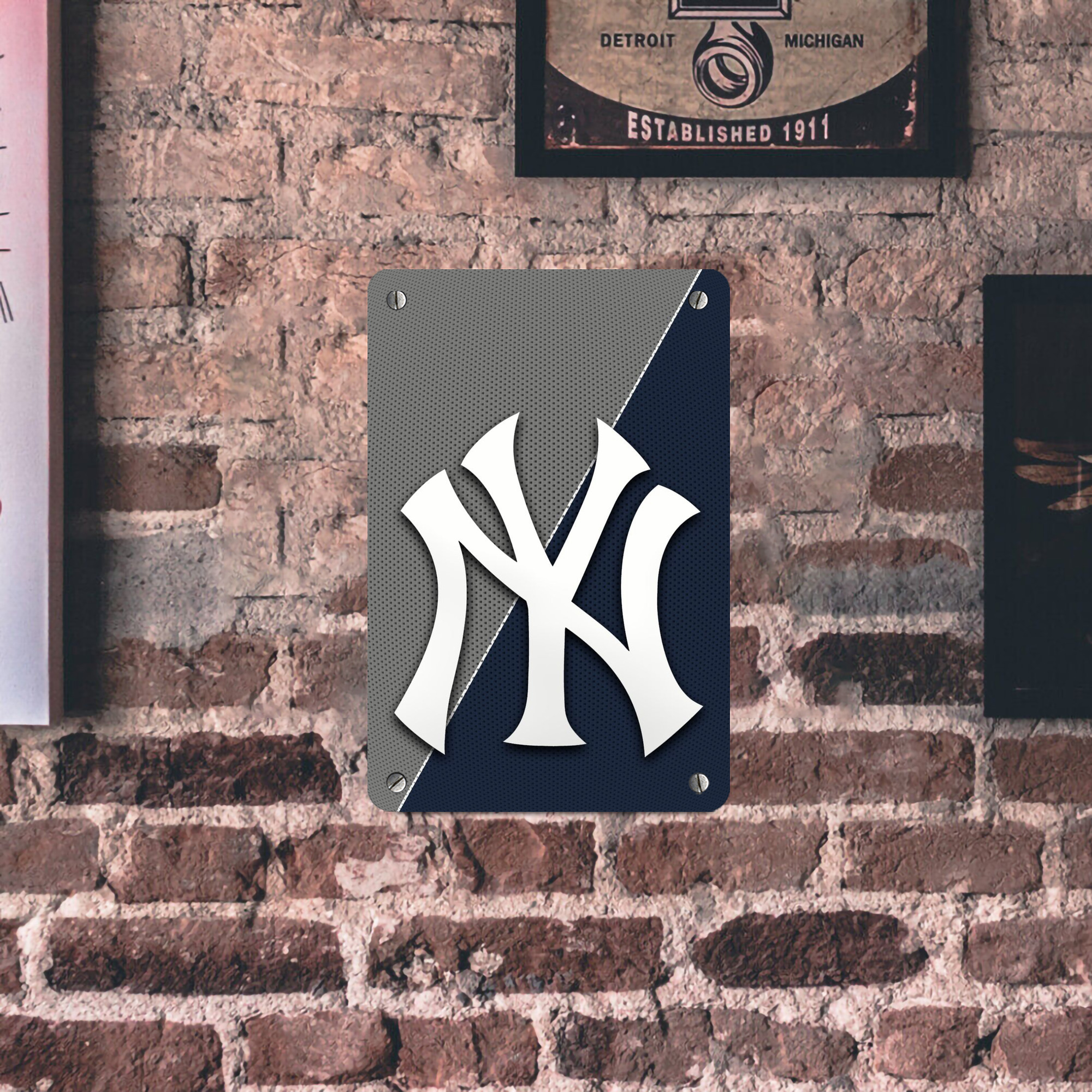 New York Yankees 177 Metal Tin Sign 8x12inch - High-Quality Full-Print Decorative Wall Art, Durable Rust-Resistant Metal Plaque For Living Room, Bedroom, Kitchen, Office, Bar Décor