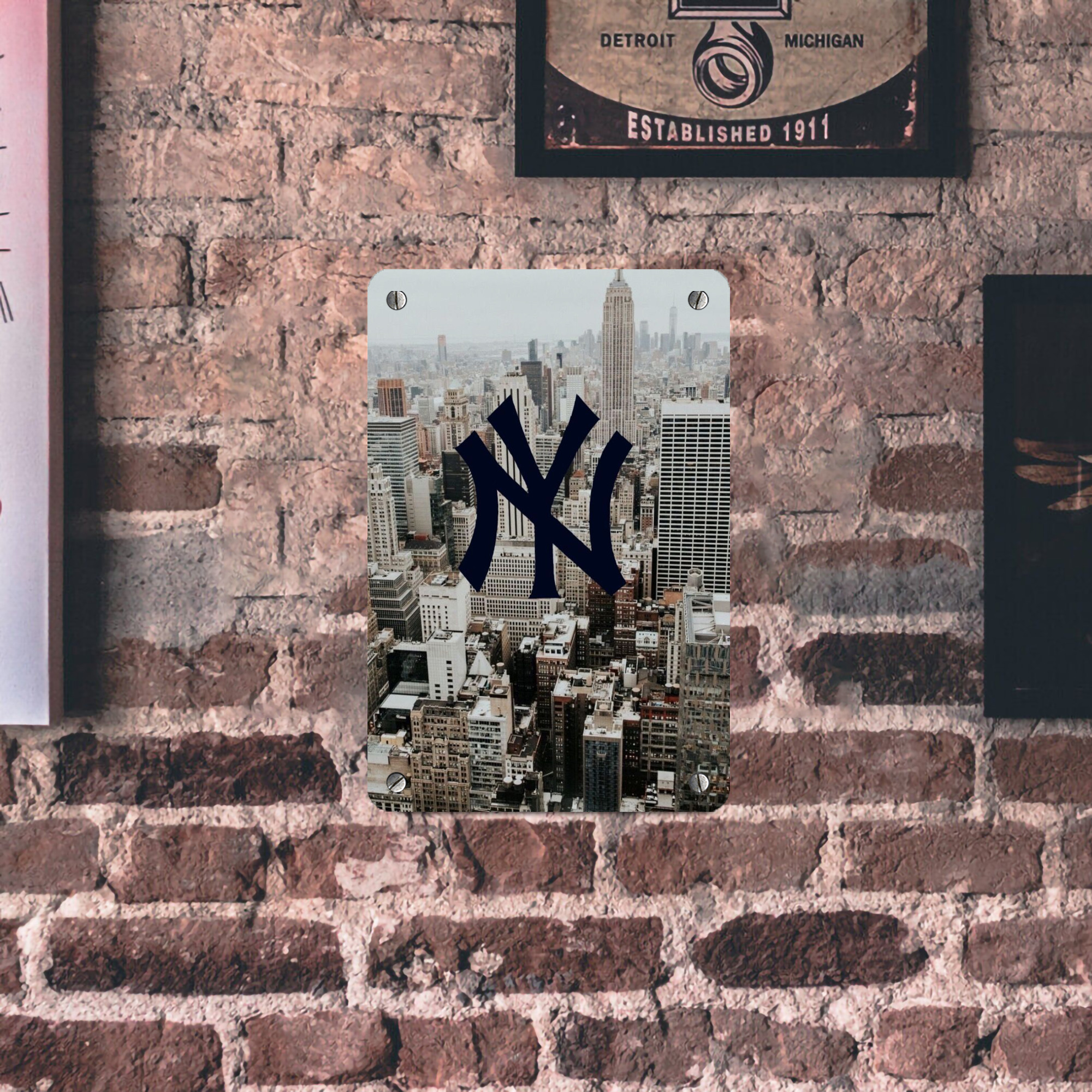 New York Yankees 171 Metal Tin Sign 8x12inch - High-Quality Full-Print Decorative Wall Art, Durable Rust-Resistant Metal Plaque For Living Room, Bedroom, Kitchen, Office, Bar Décor