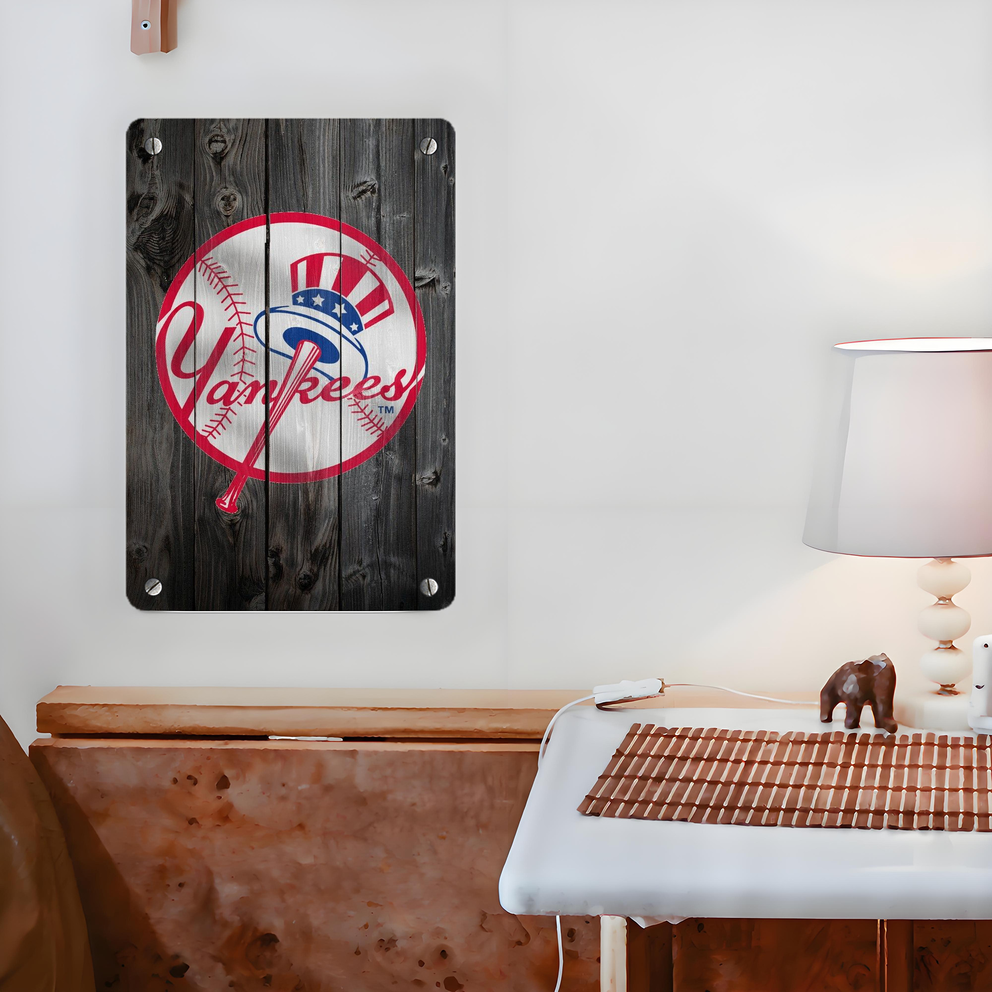 New York Yankees 189 Metal Tin Sign 8x12inch - High-Quality Full-Print Decorative Wall Art, Durable Rust-Resistant Metal Plaque For Living Room, Bedroom, Kitchen, Office, Bar Décor