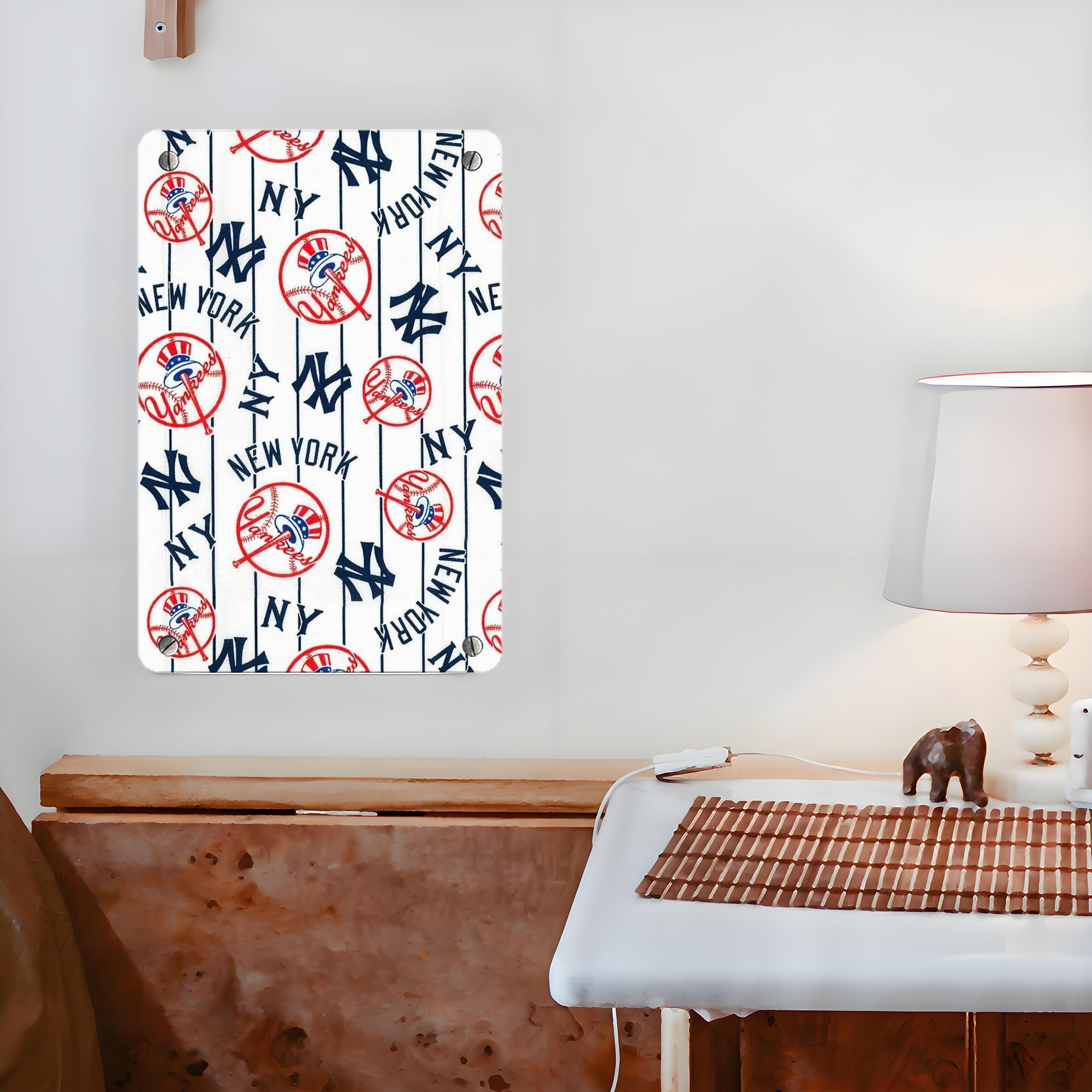 New York Yankees 219 Metal Tin Sign 8x12inch - High-Quality Full-Print Decorative Wall Art, Durable Rust-Resistant Metal Plaque For Living Room, Bedroom, Kitchen, Office, Bar Décor