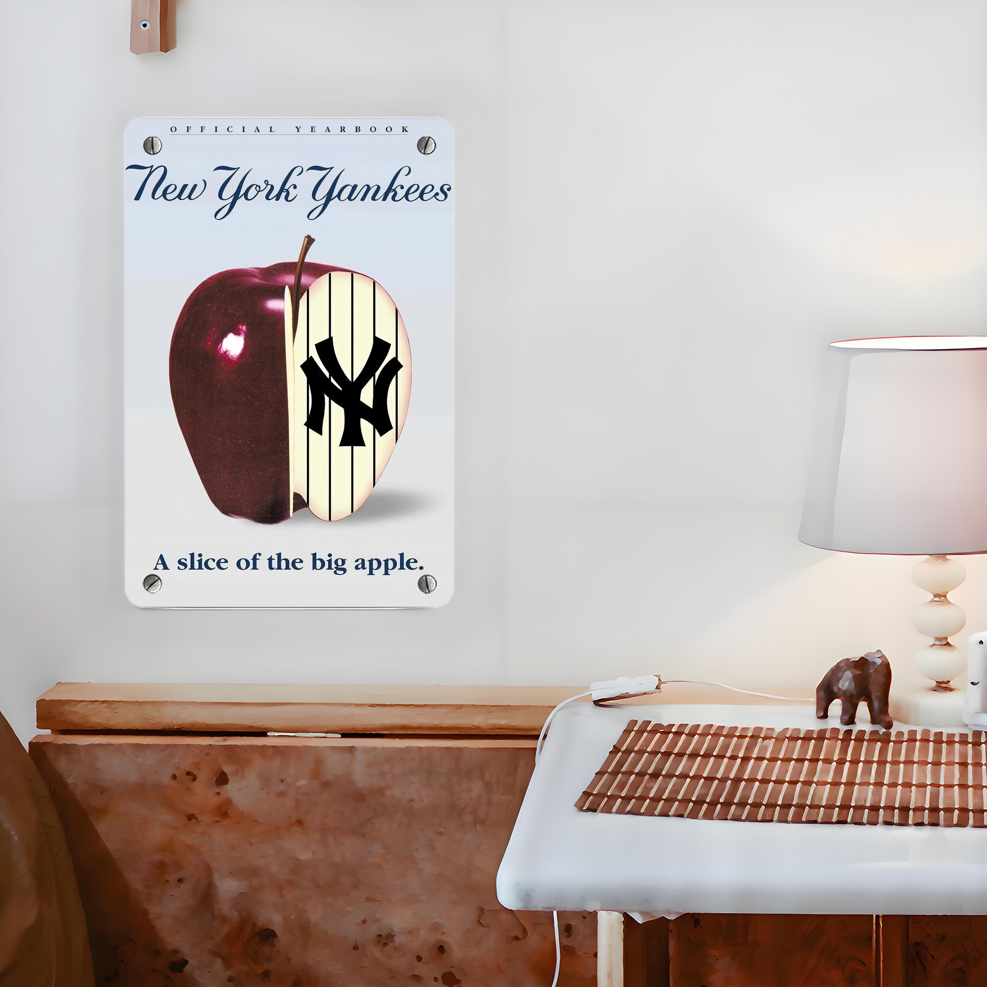 New York Yankees 202 Metal Tin Sign 8x12inch - High-Quality Full-Print Decorative Wall Art, Durable Rust-Resistant Metal Plaque For Living Room, Bedroom, Kitchen, Office, Bar Décor