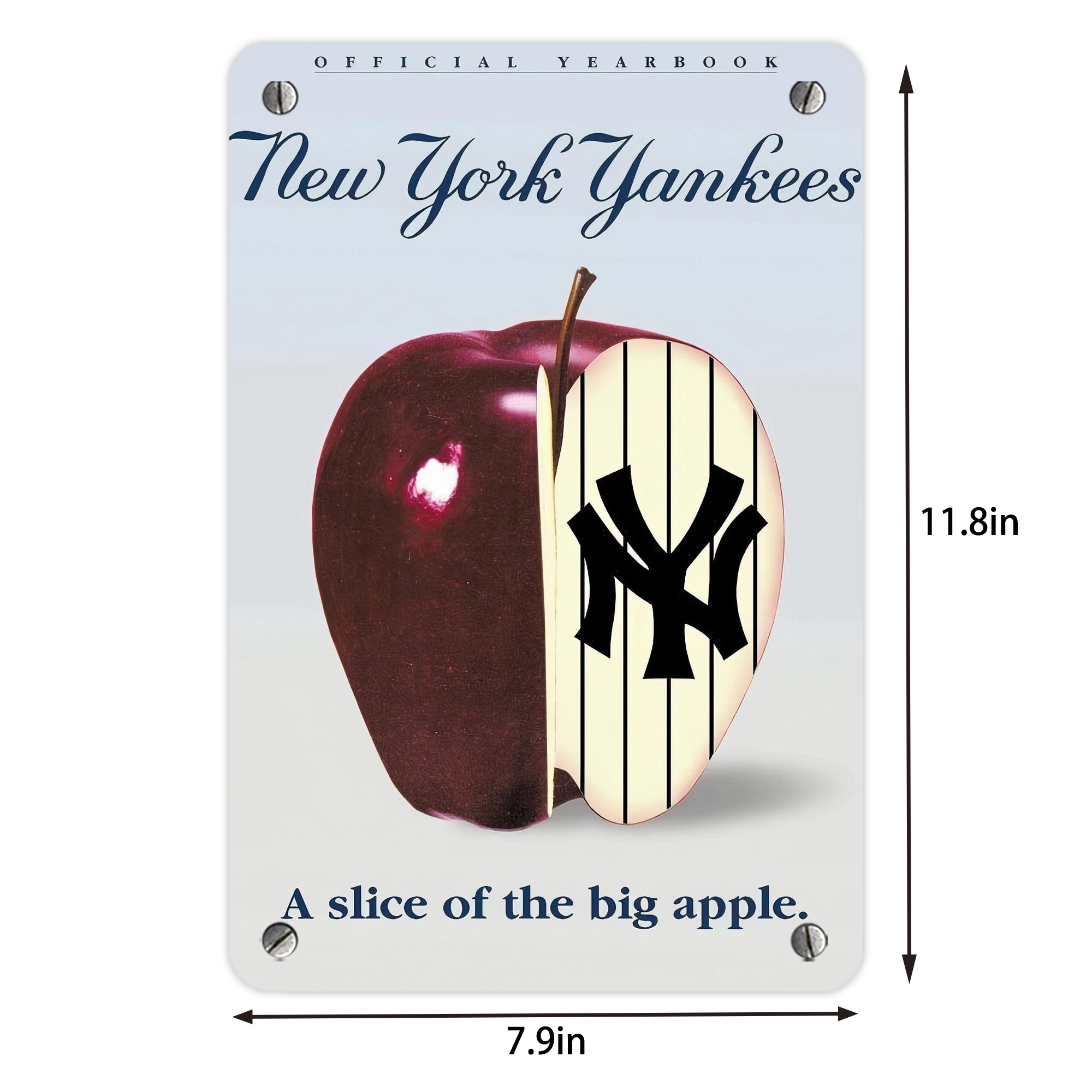 New York Yankees 202 Metal Tin Sign 8x12inch - High-Quality Full-Print Decorative Wall Art, Durable Rust-Resistant Metal Plaque For Living Room, Bedroom, Kitchen, Office, Bar Décor
