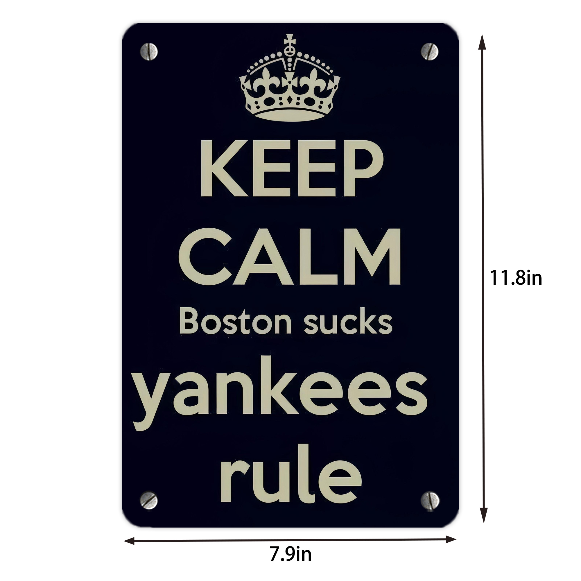 New York Yankees 226 Metal Tin Sign 8x12inch - High-Quality Full-Print Decorative Wall Art, Durable Rust-Resistant Metal Plaque For Living Room, Bedroom, Kitchen, Office, Bar Décor