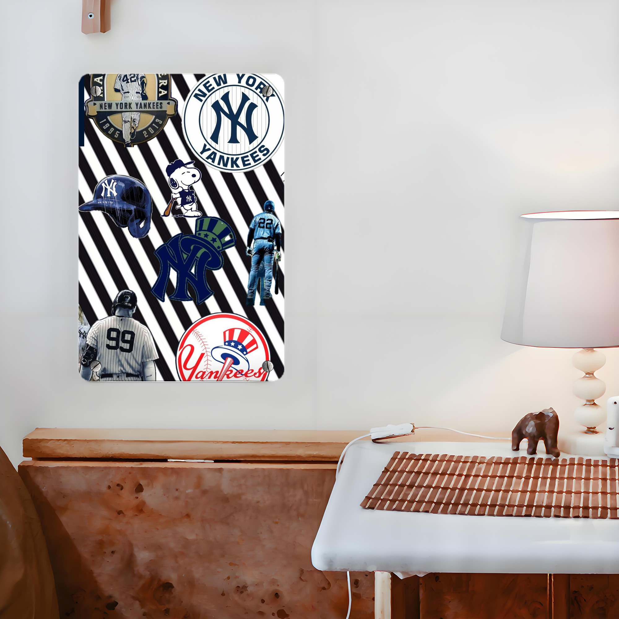 New York Yankees 231 Metal Tin Sign 8x12inch - High-Quality Full-Print Decorative Wall Art, Durable Rust-Resistant Metal Plaque For Living Room, Bedroom, Kitchen, Office, Bar Décor