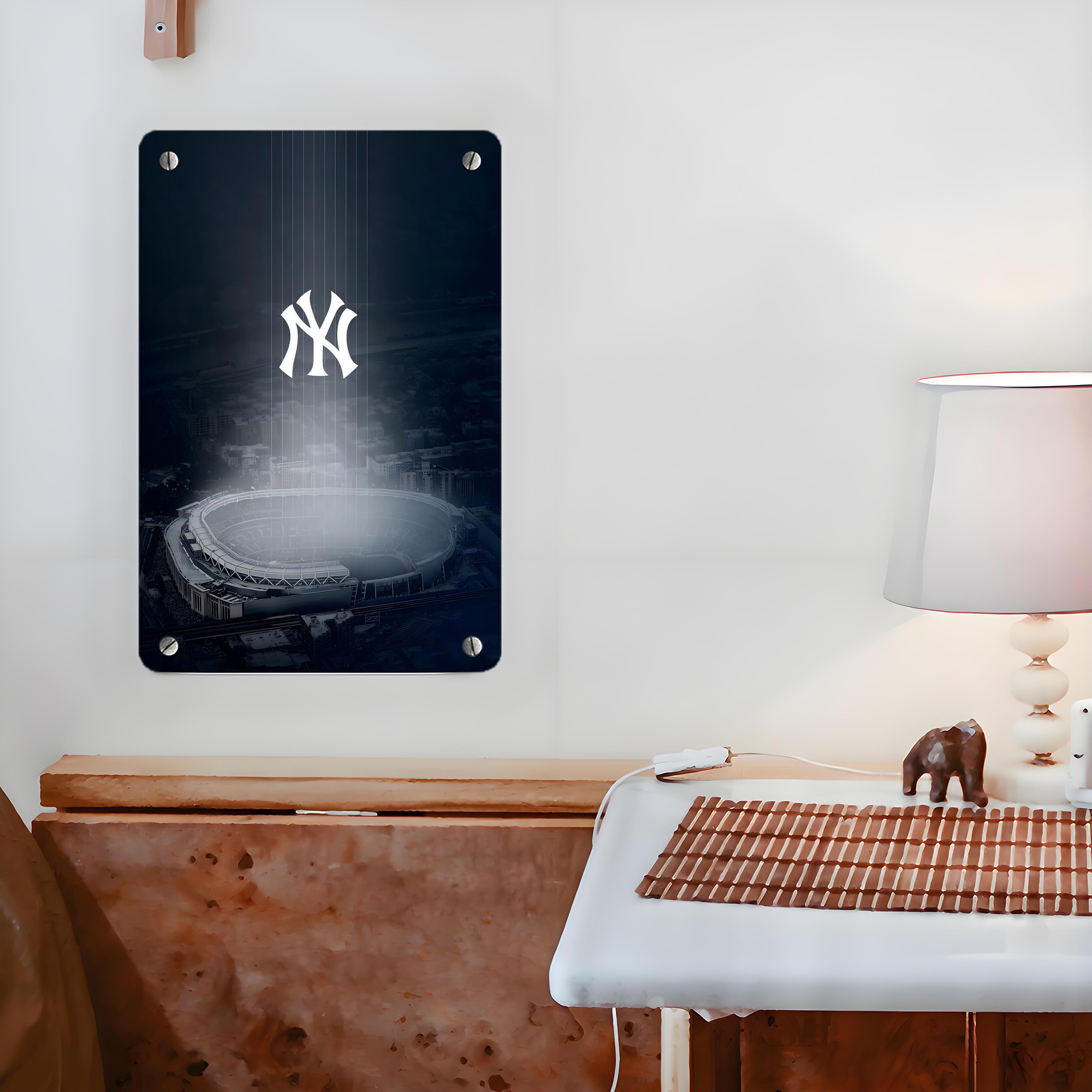 New York Yankees 225 Metal Tin Sign 8x12inch - High-Quality Full-Print Decorative Wall Art, Durable Rust-Resistant Metal Plaque For Living Room, Bedroom, Kitchen, Office, Bar Décor