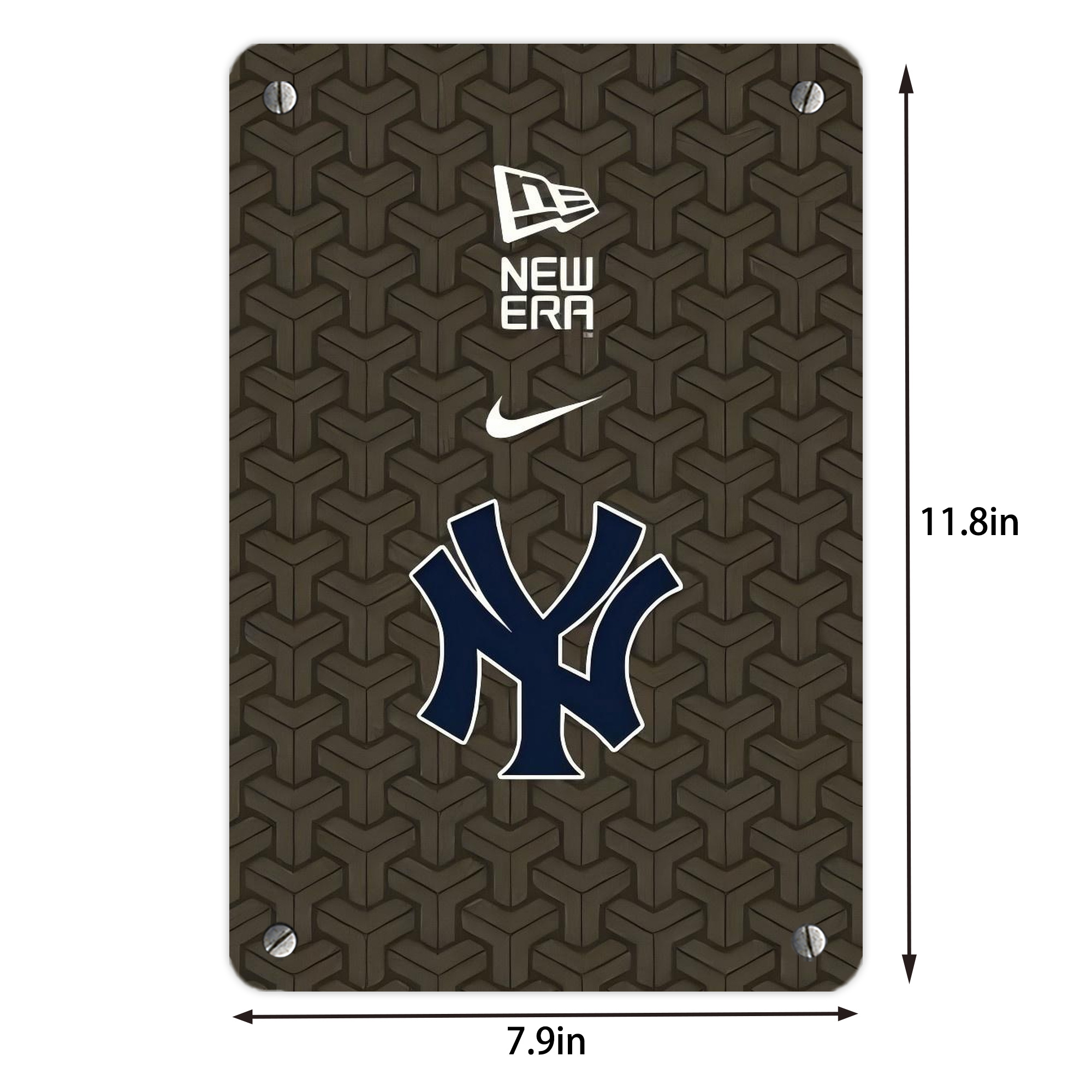 New York Yankees 318 Metal Tin Sign 8x12inch - High-Quality Full-Print Decorative Wall Art, Durable Rust-Resistant Metal Plaque For Living Room, Bedroom, Kitchen, Office, Bar Décor