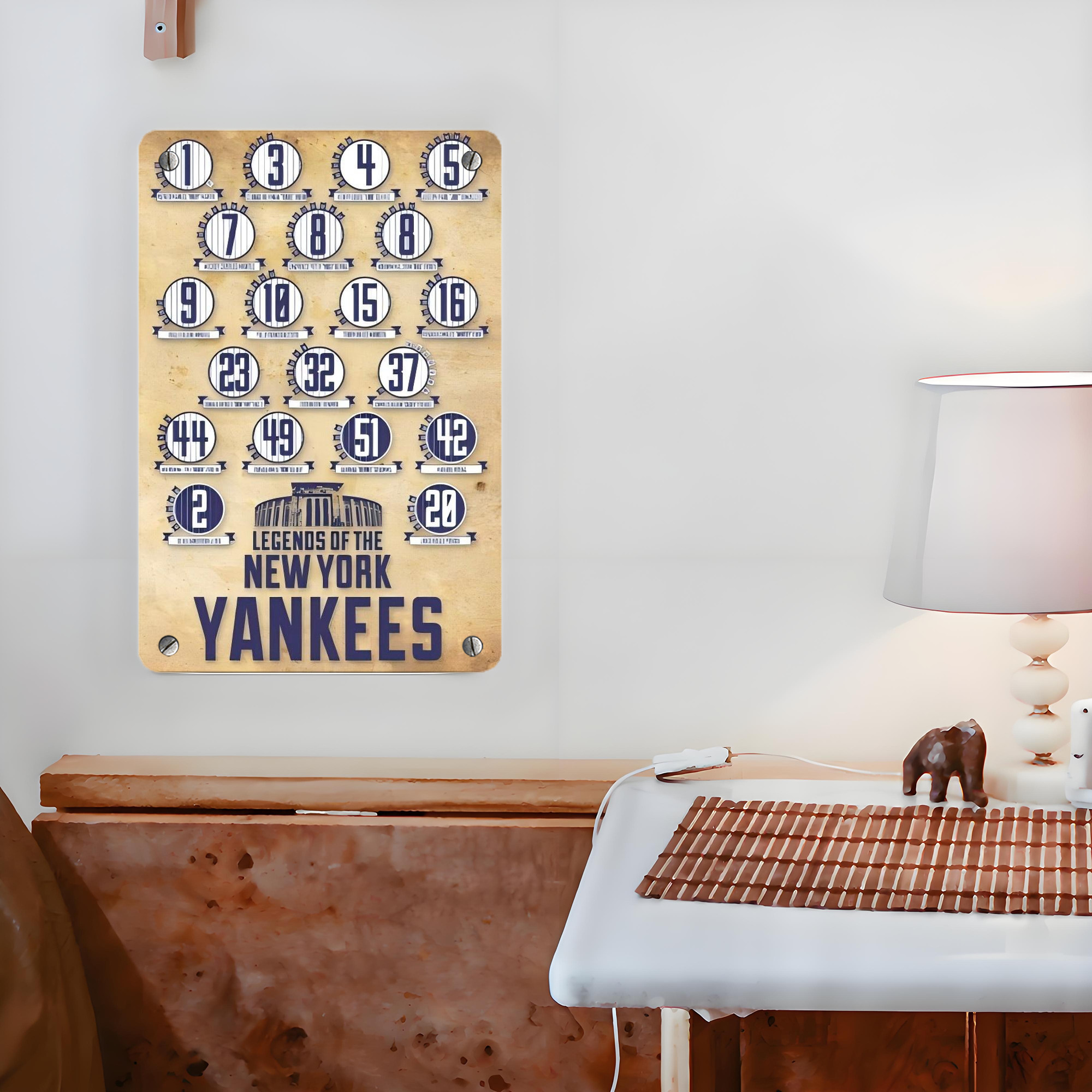New York Yankees 339 Metal Tin Sign 8x12inch - High-Quality Full-Print Decorative Wall Art, Durable Rust-Resistant Metal Plaque For Living Room, Bedroom, Kitchen, Office, Bar Décor