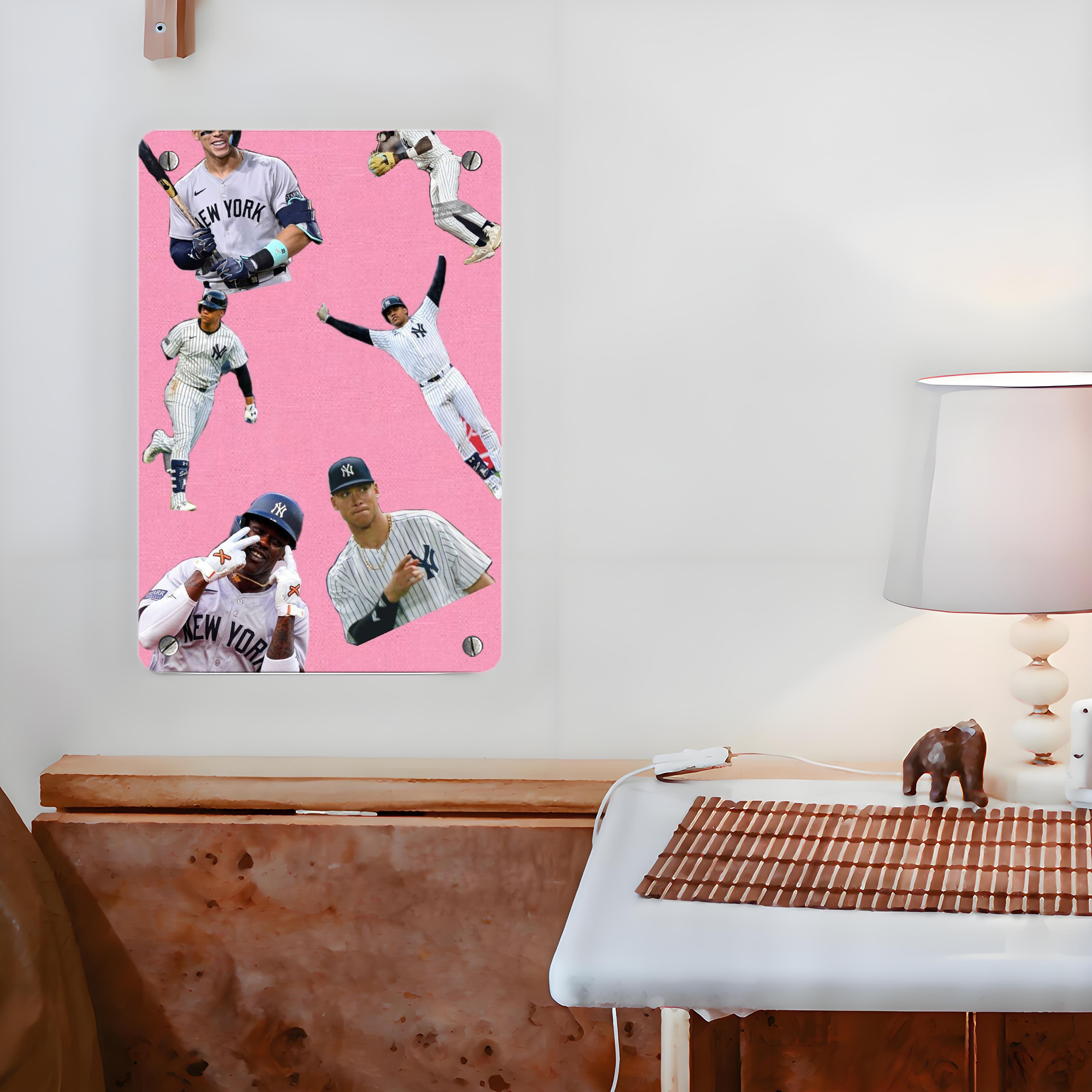 New York Yankees 323 Metal Tin Sign 8x12inch - High-Quality Full-Print Decorative Wall Art, Durable Rust-Resistant Metal Plaque For Living Room, Bedroom, Kitchen, Office, Bar Décor